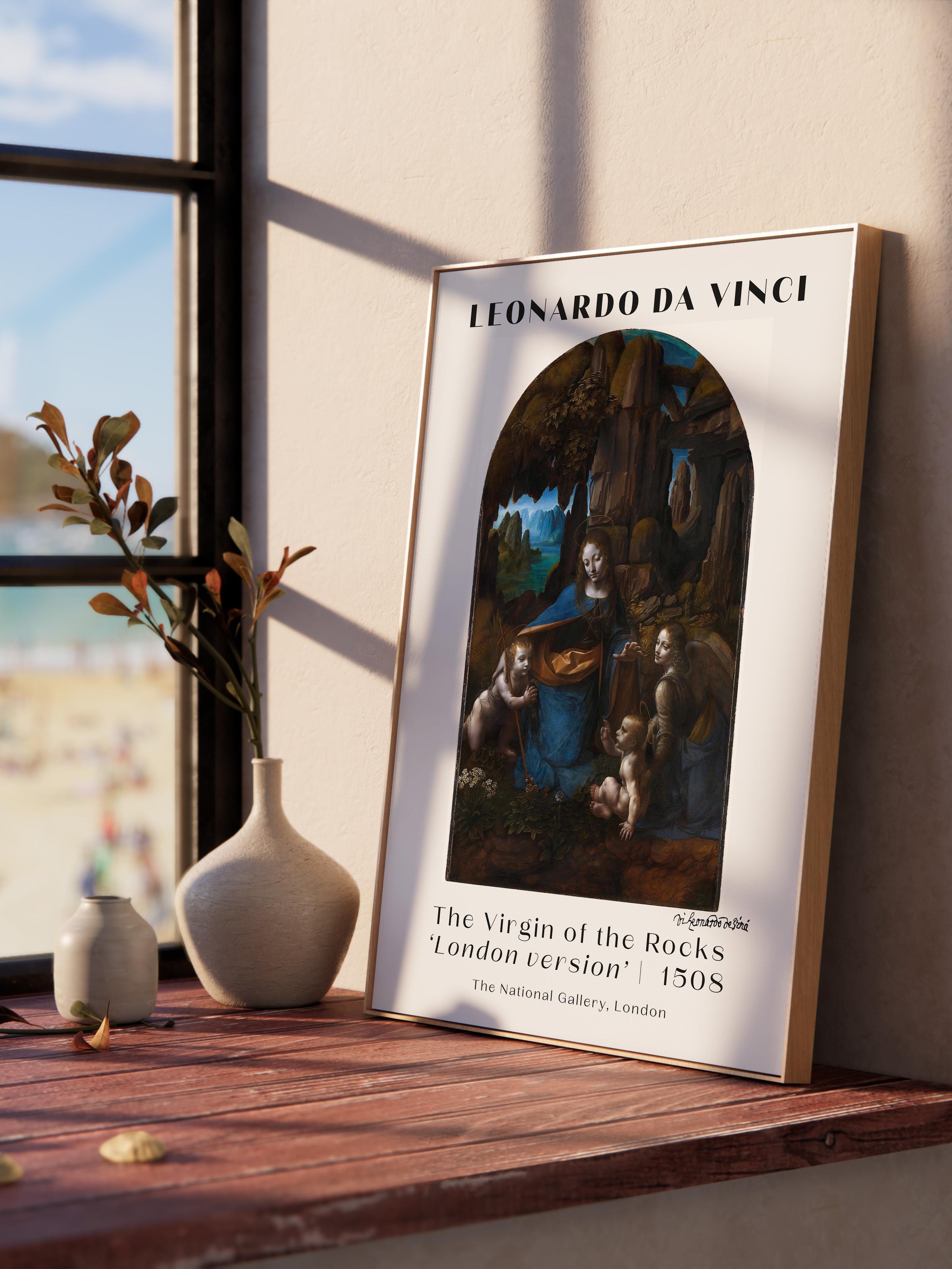 Leonardo Da Vinci Duvar Posteri - Duvar Dekoru - Sanat Serisi Posterleri - Kalın Kağıt - Çerçevesiz