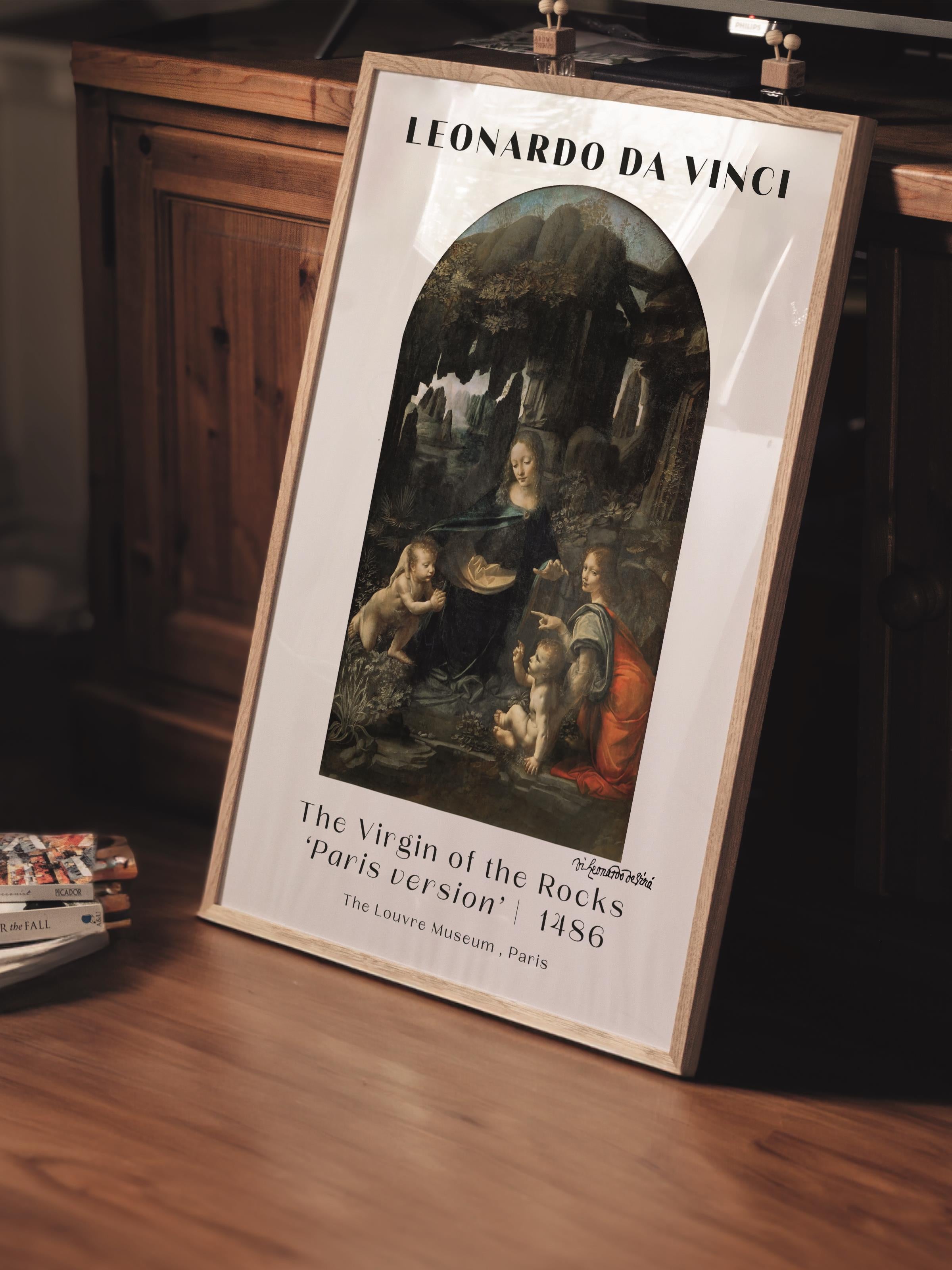 Leonardo Da Vinci Duvar Posteri - Duvar Dekoru - Sanat Serisi Posterleri - Kalın Kağıt - Çerçevesiz
