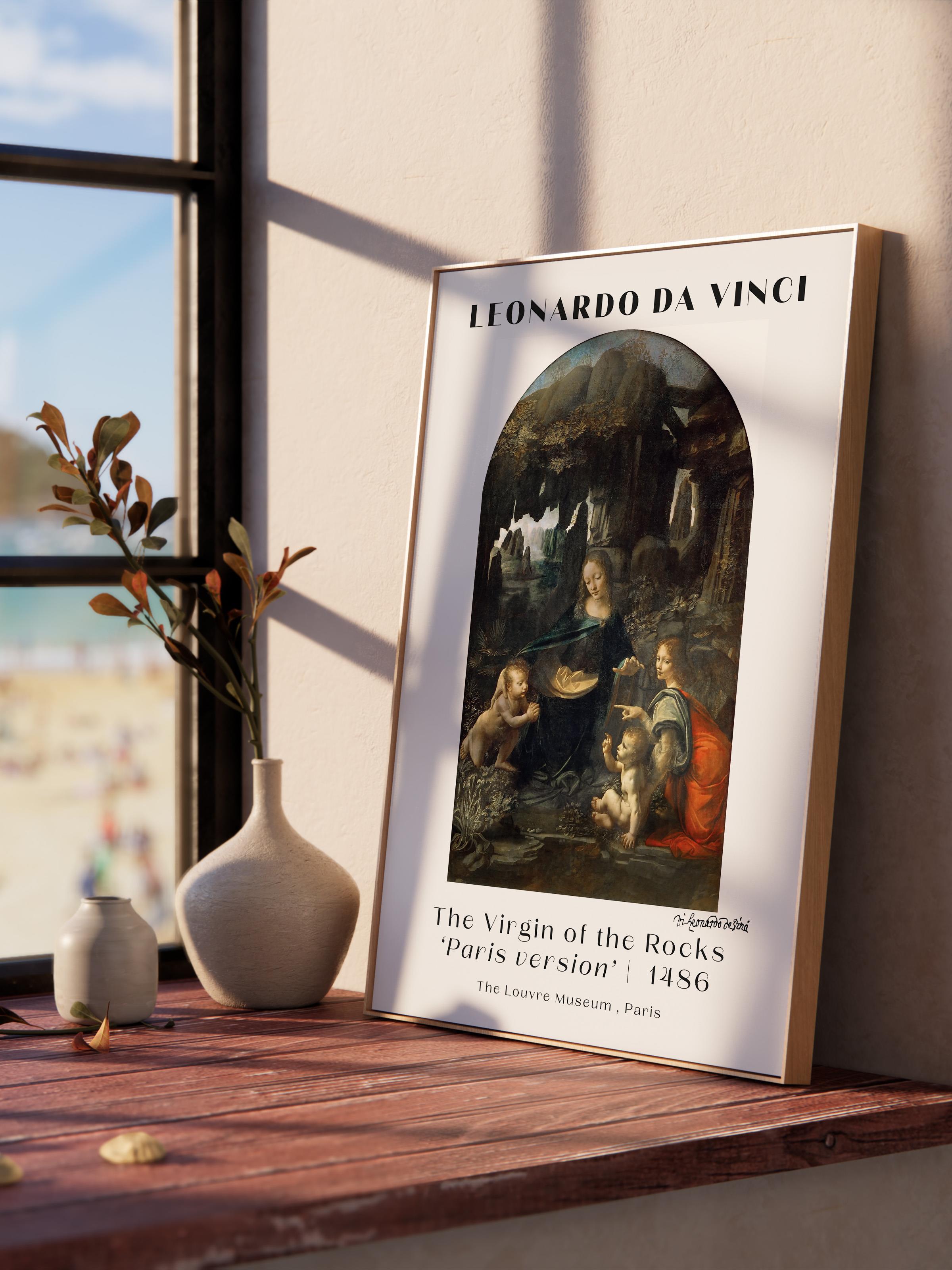 Leonardo Da Vinci Duvar Posteri - Duvar Dekoru - Sanat Serisi Posterleri - Kalın Kağıt - Çerçevesiz