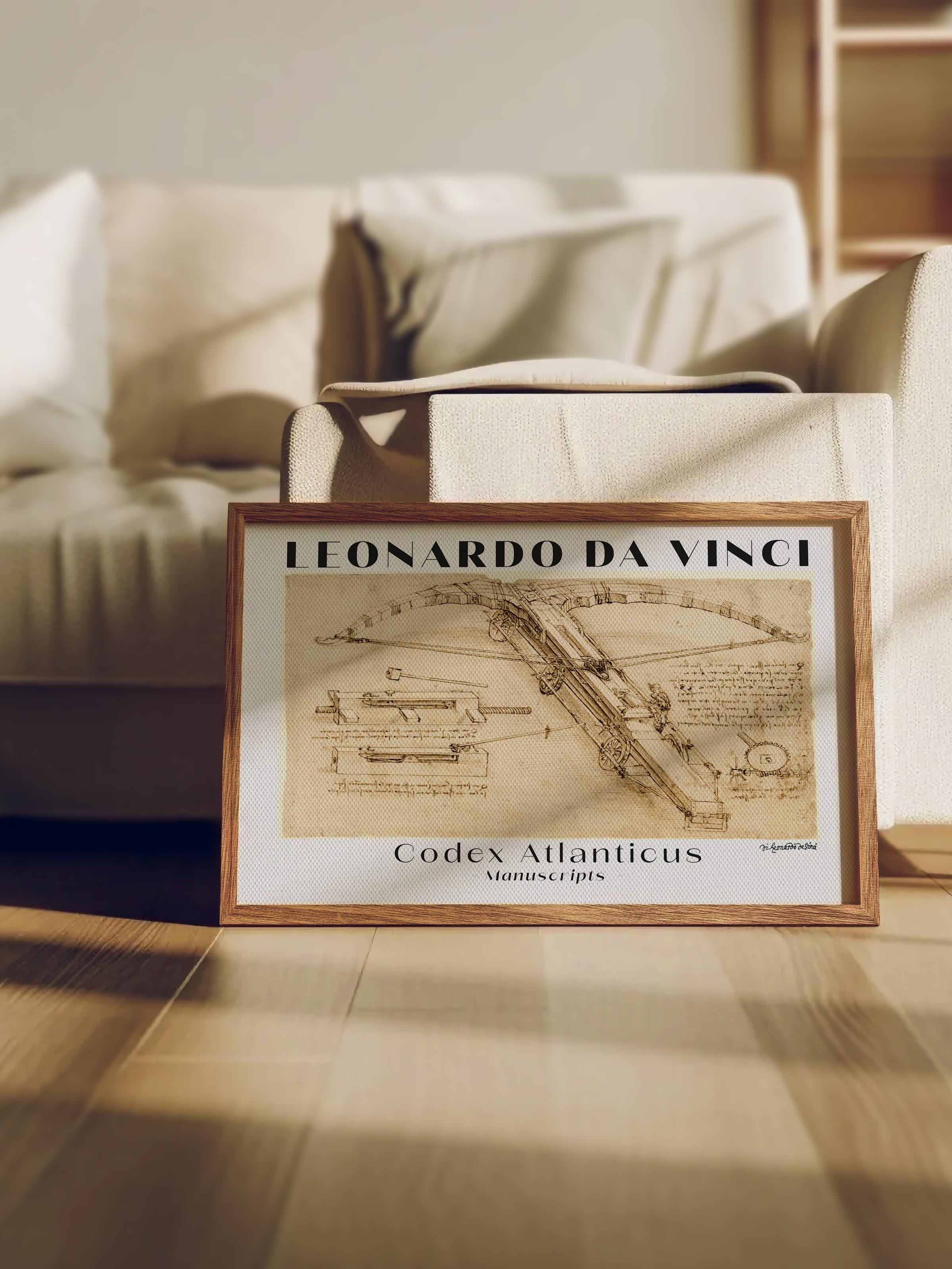 Leonardo Da Vinci Duvar Posteri - Sanat Poster - Sanat Serisi Posterleri - Kalın Kağıt, Çerçevesiz