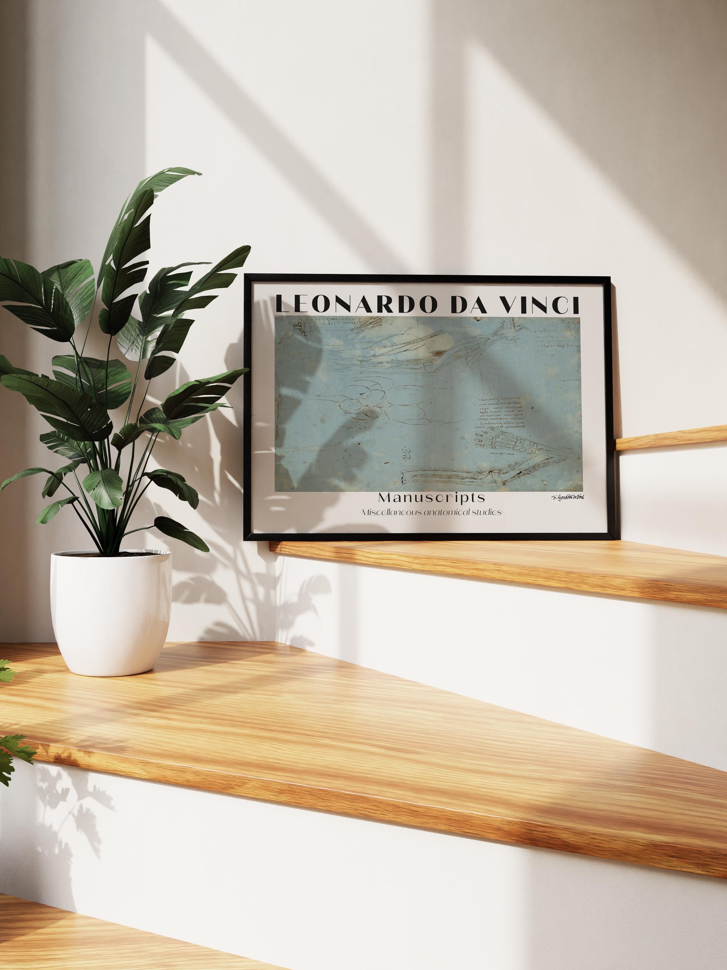 Leonardo Da Vinci Duvar Posteri - Sanat Poster - Sanat Serisi Posterleri - Kalın Kağıt, Çerçevesiz