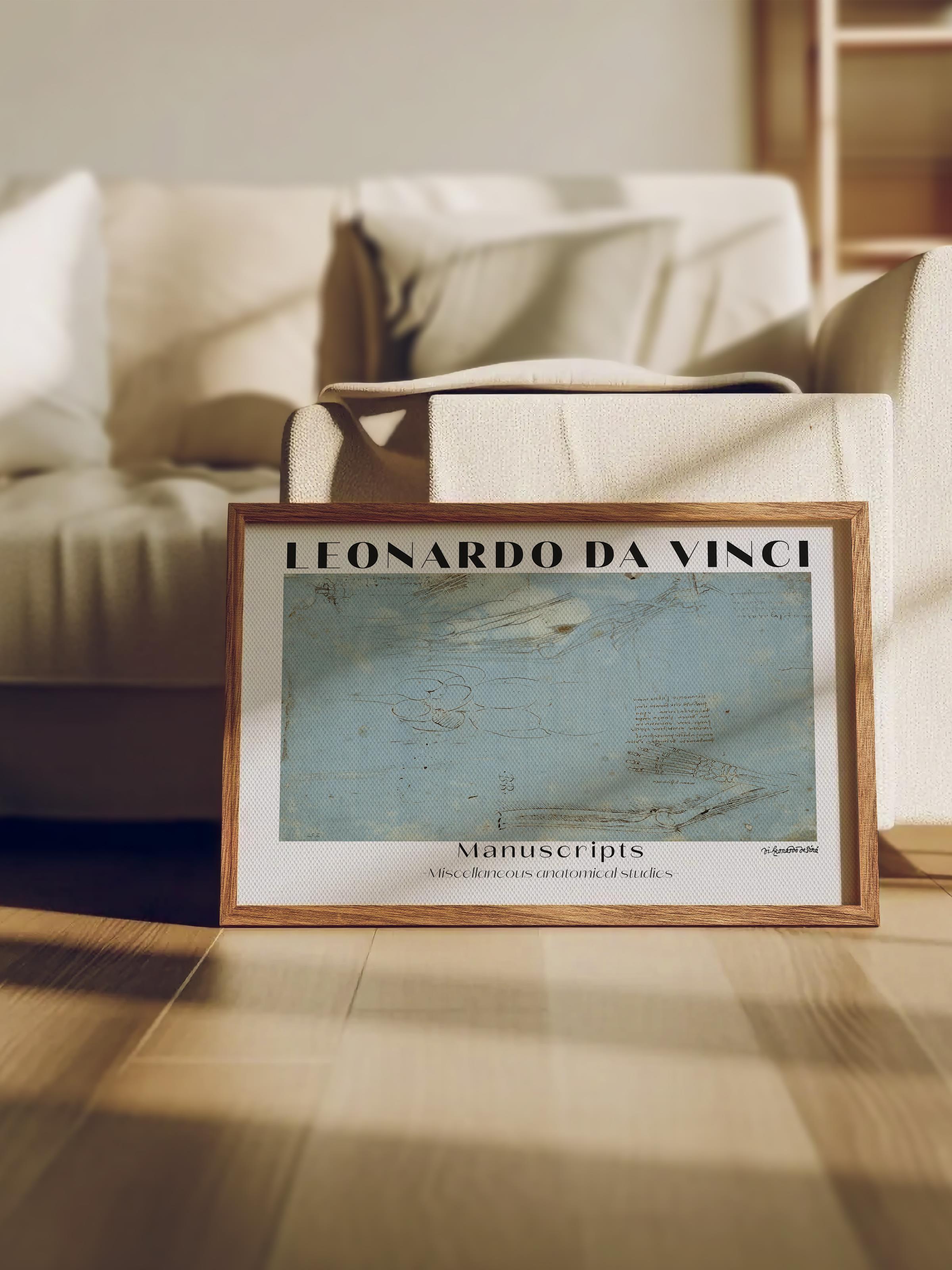 Leonardo Da Vinci Duvar Posteri - Sanat Poster - Sanat Serisi Posterleri - Kalın Kağıt, Çerçevesiz