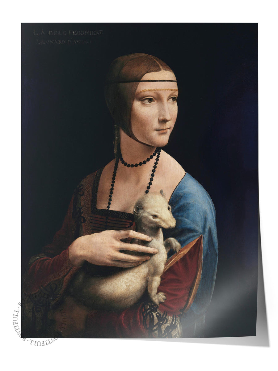 Leonardo Da Vinci Poster No:5 Modern Sanat Poster - Sanat Dekor Serisi - Duvar Tablosu, HD Baskı