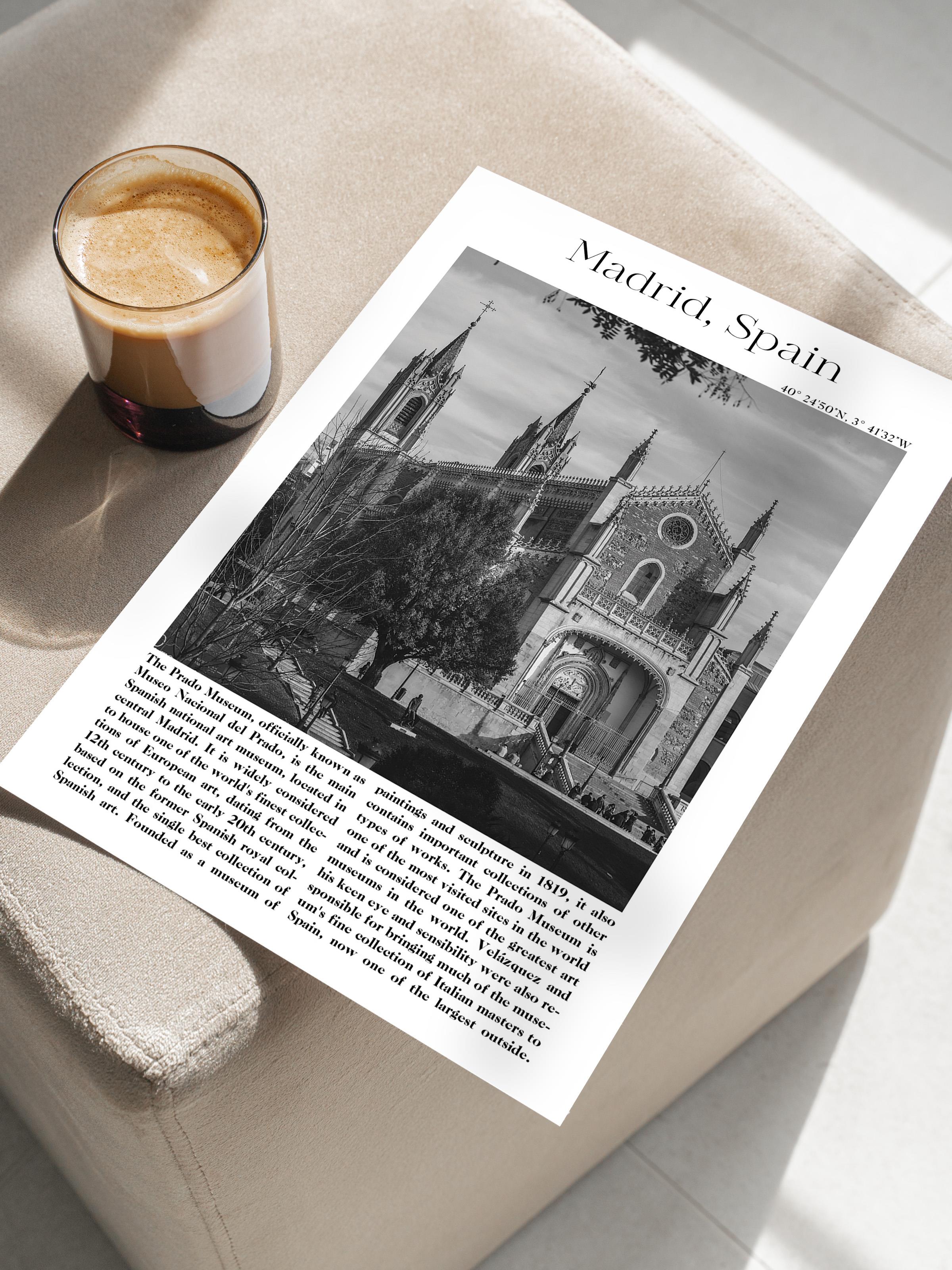 Madrid - İspanya, Şehir Temalı Poster, Çerçevesiz Duvar Posteri, NO:30023