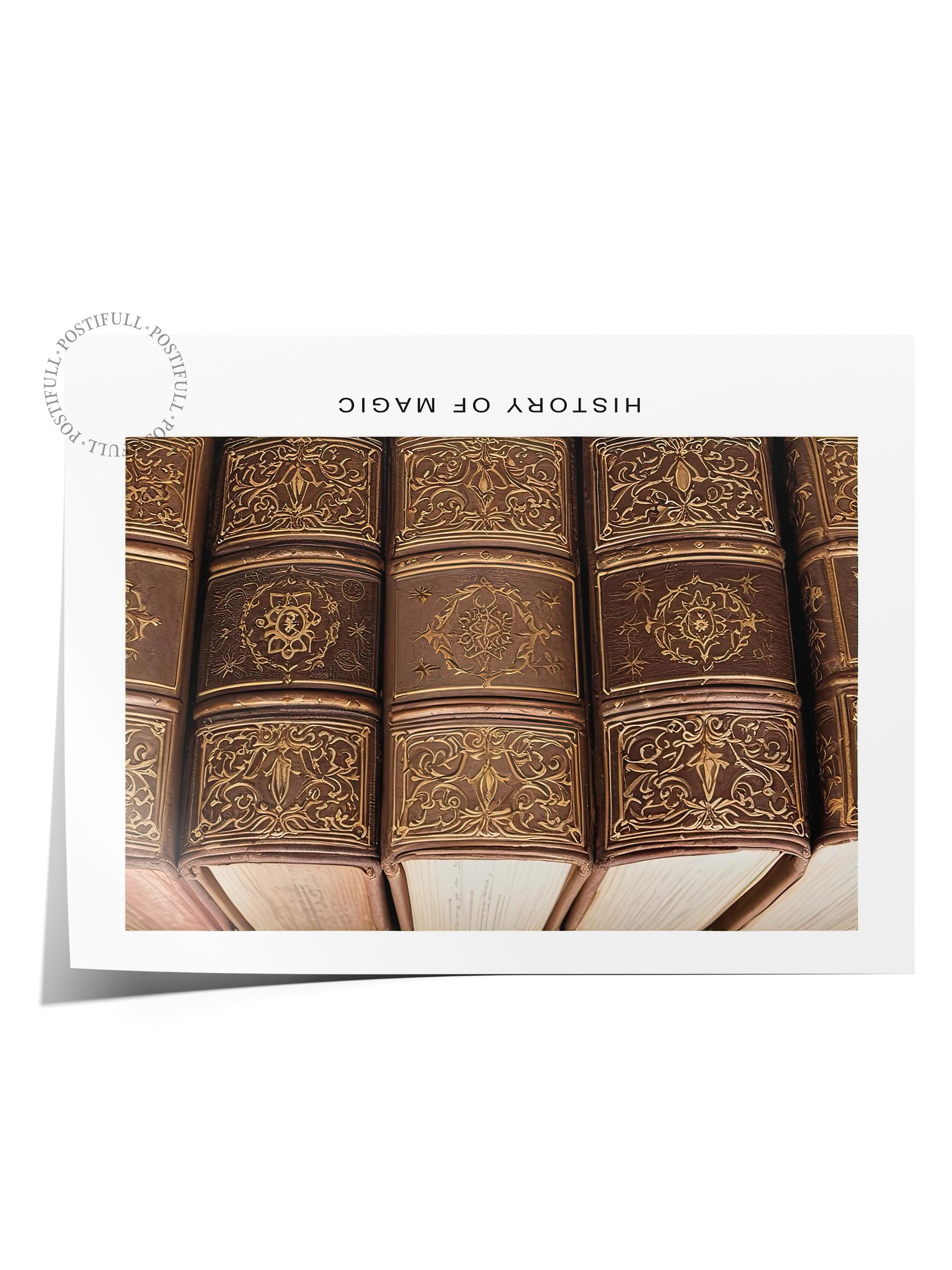 Magic Books Poster, Çerçevesiz Duvar Posteri, Yatay Duvar Tablosu Comfort Serisi NO:108292