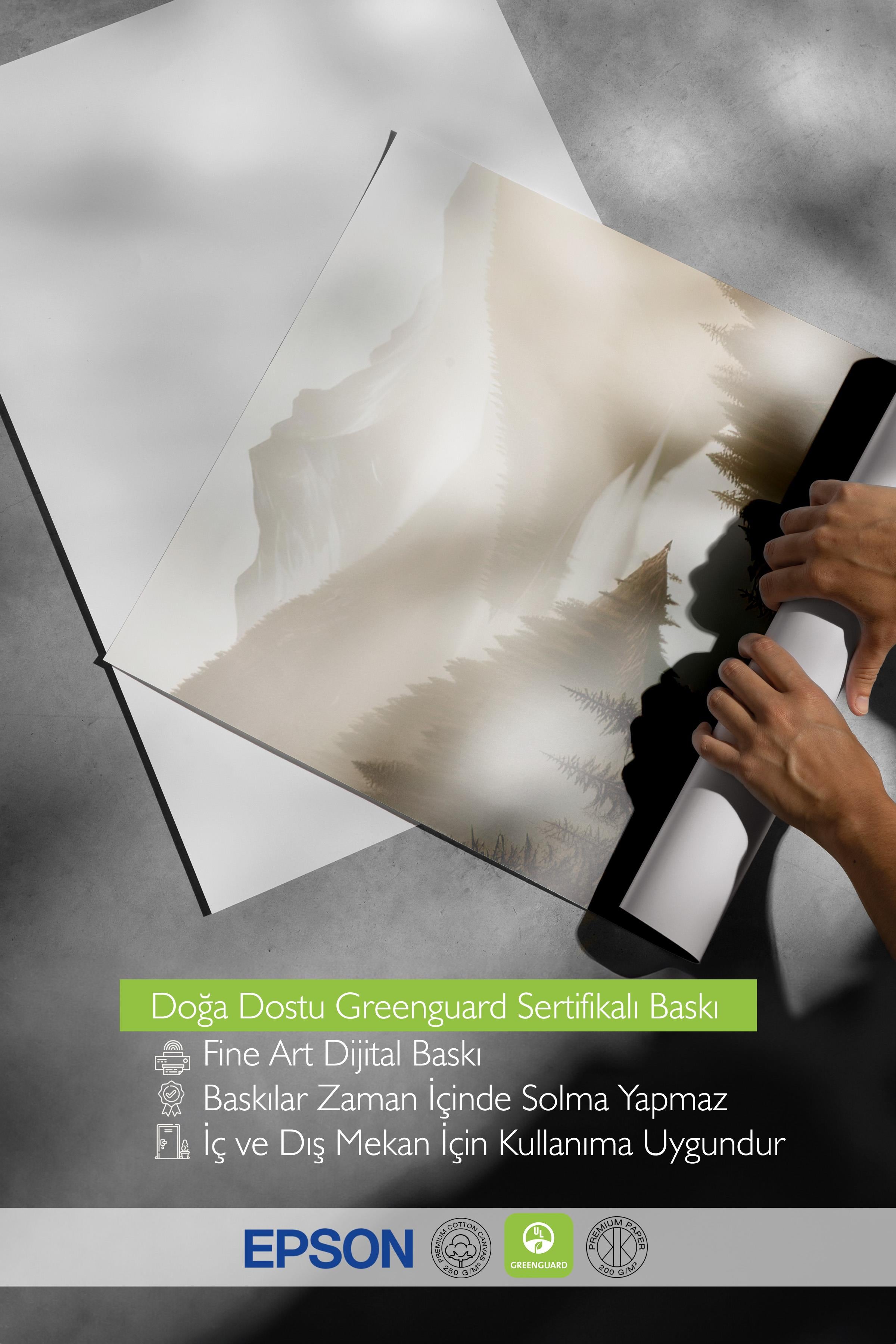 Magical Lake Poster, Çerçevesiz Duvar Posteri, Dikey Duvar Tablosu Comfort Serisi NO:108297