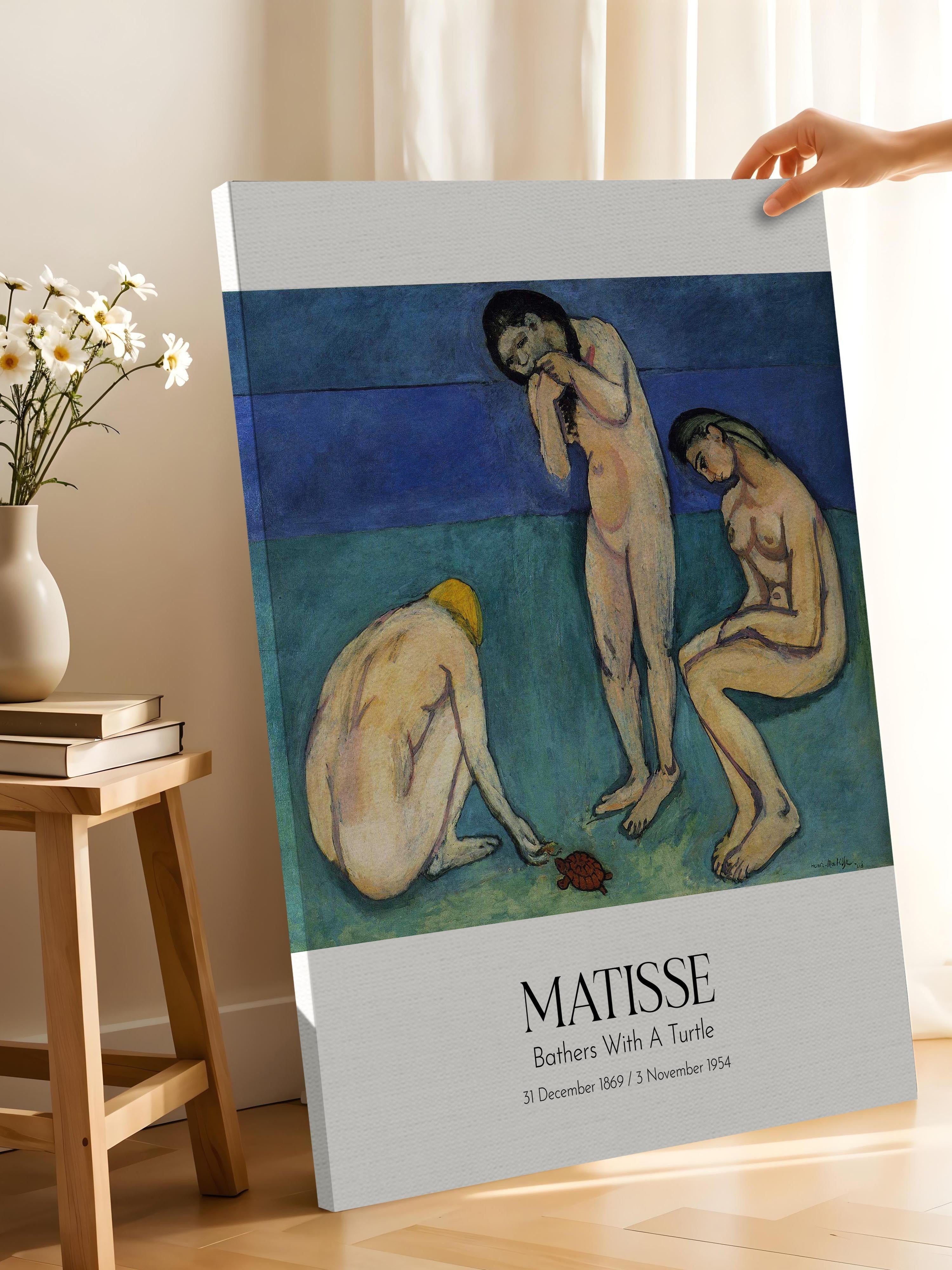 Matisse - Bathers With A Turtle, Kanvas Tablo, Sanat Serisi NO:112298