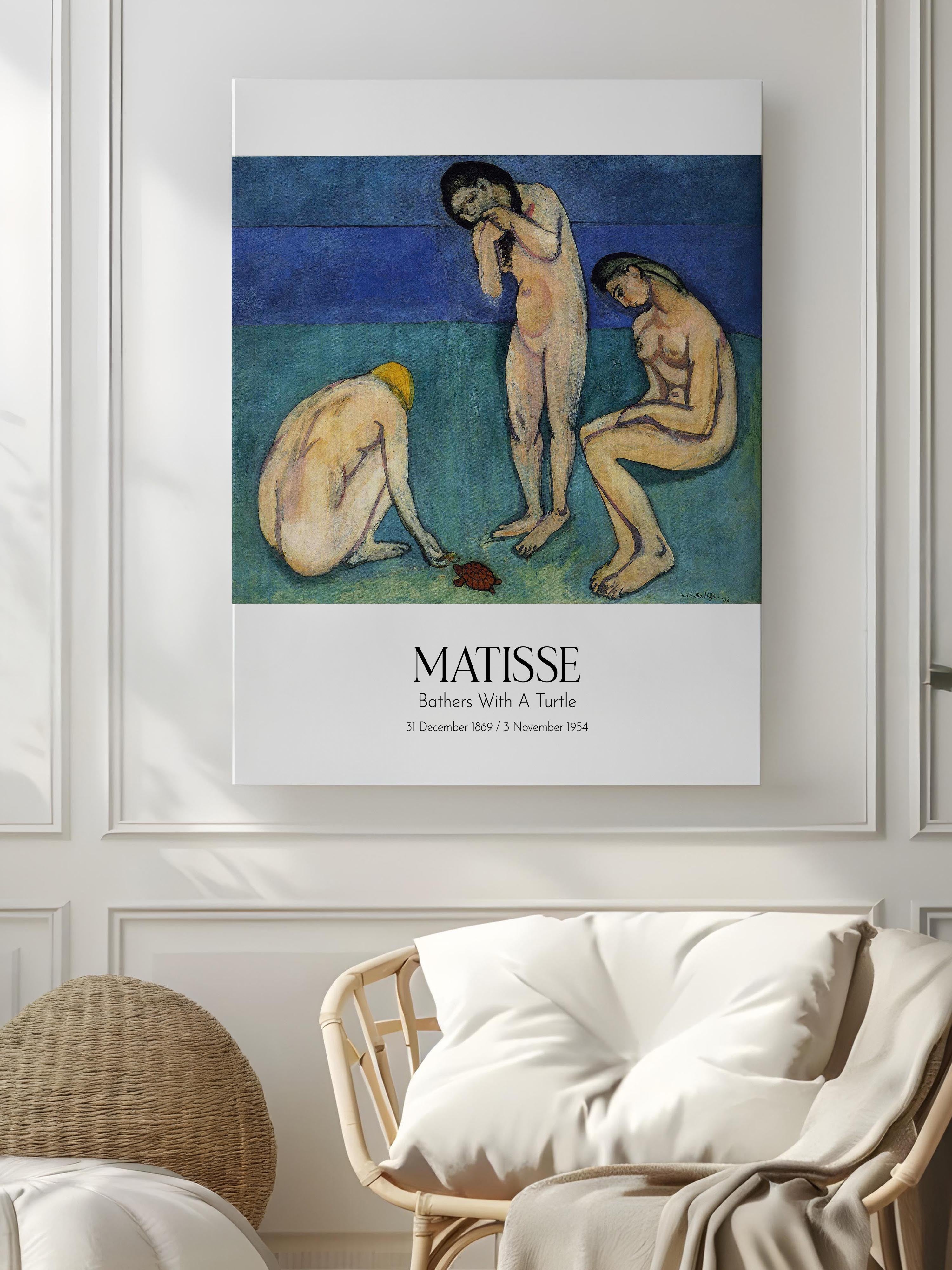 Matisse - Bathers With A Turtle, Kanvas Tablo, Sanat Serisi NO:112298