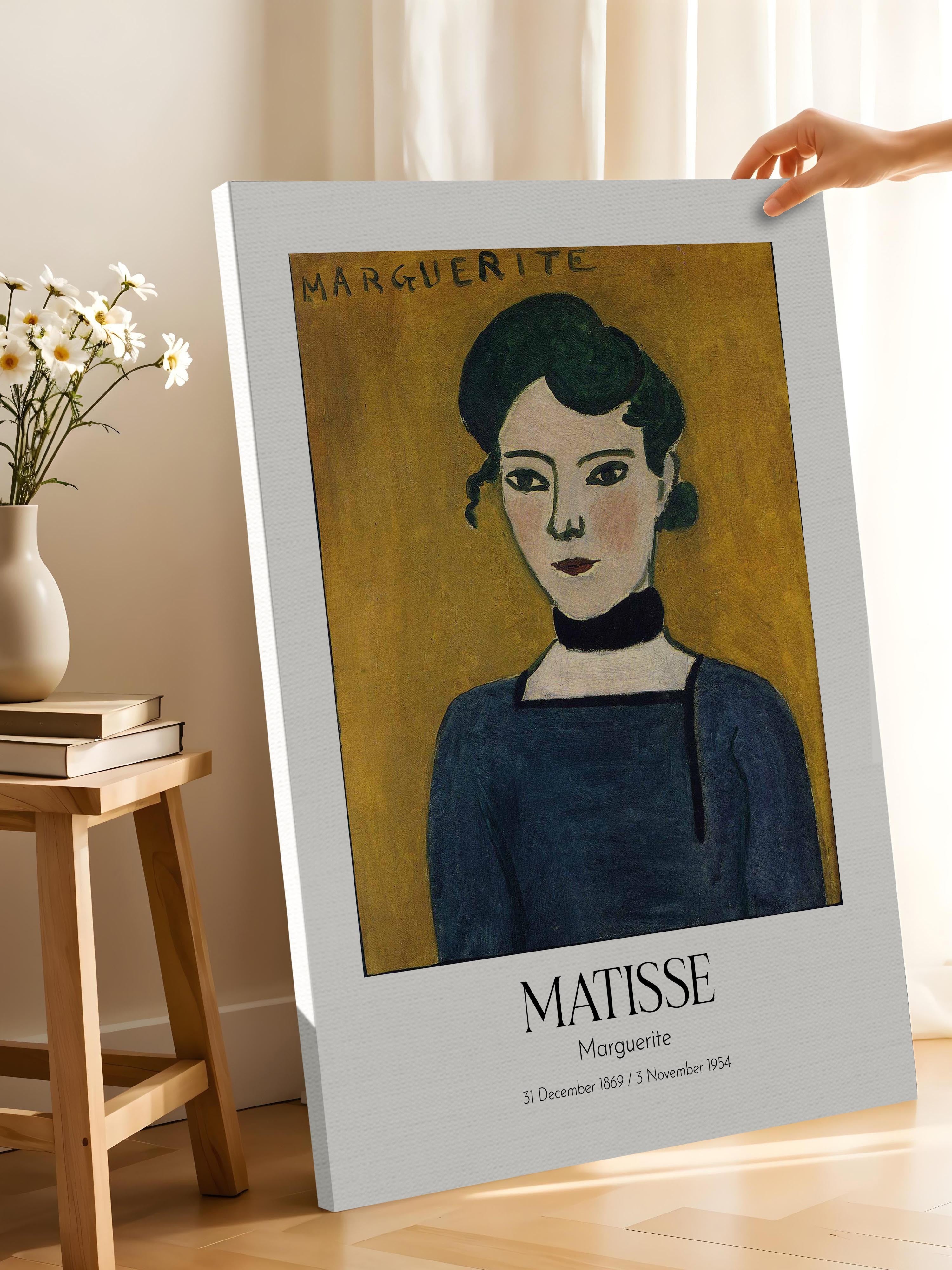 Matisse - Marguerite, Kanvas Tablo, Sanat Serisi NO:112304