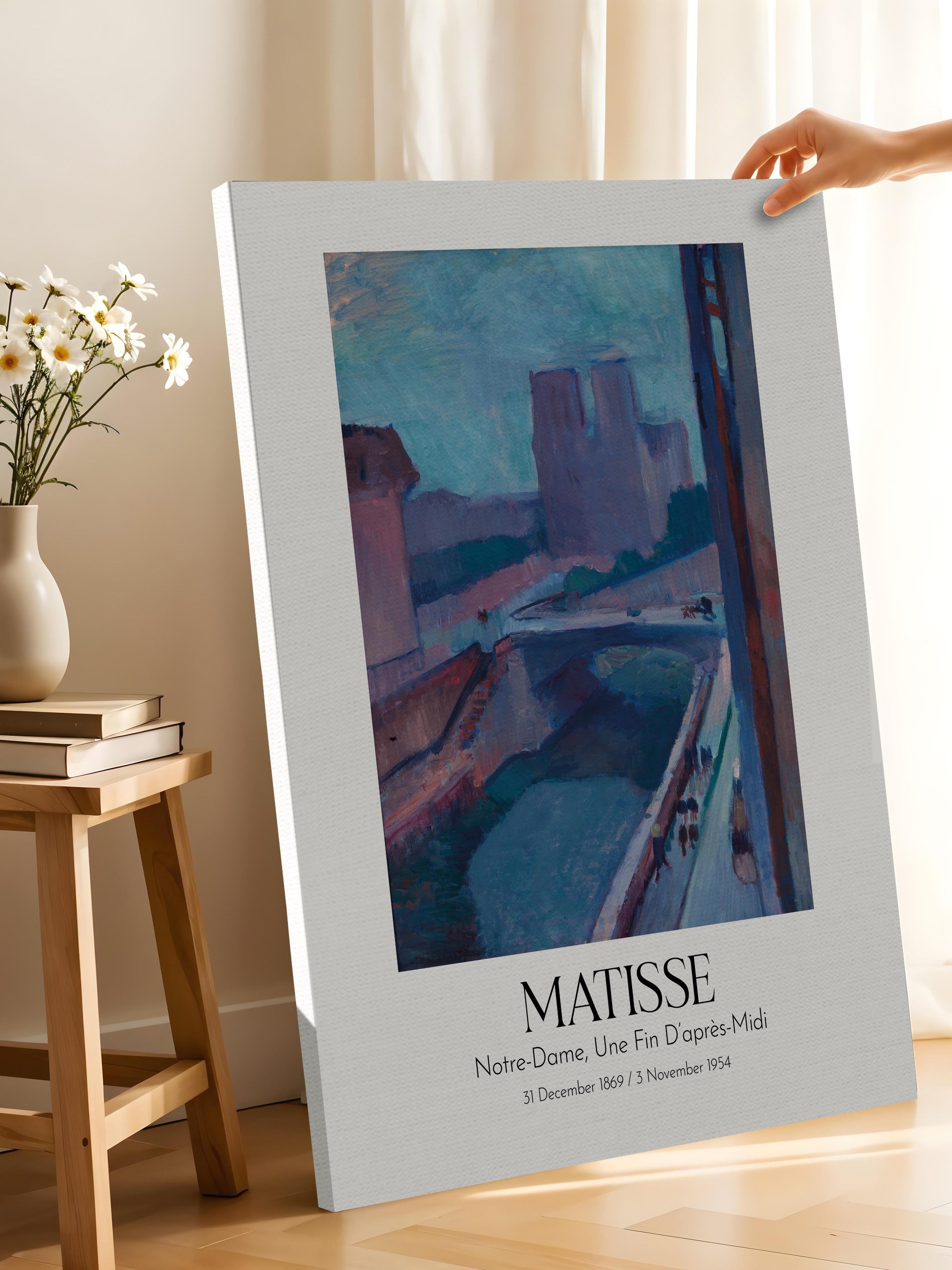 Matisse - Notre-Dame, Une Fin D'Après-Midi, Kanvas Tablo, Sanat Serisi NO:112305