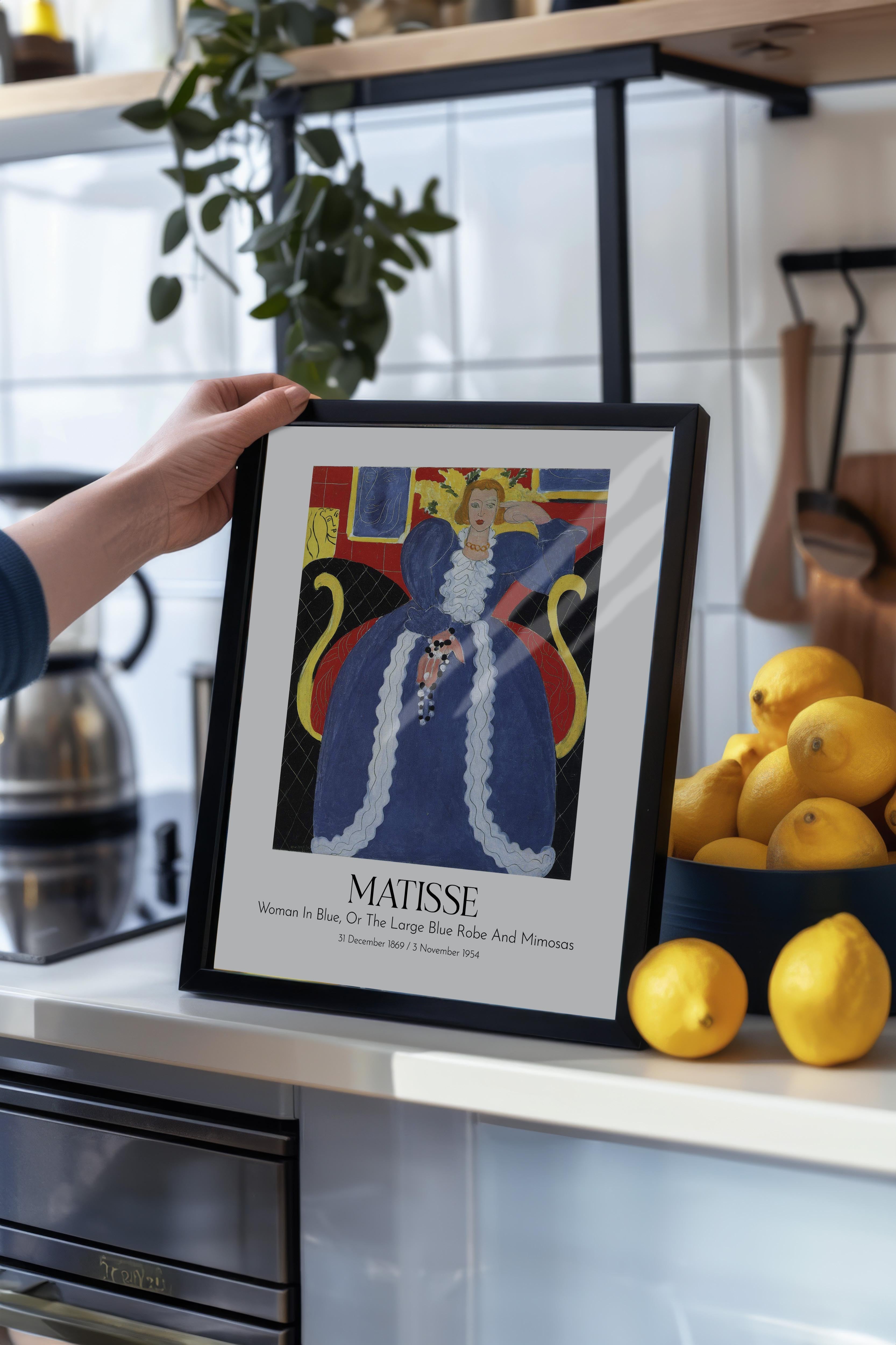 Matisse, Siyah Çerçeveli Tablo, Sanat Serisi NO:112311