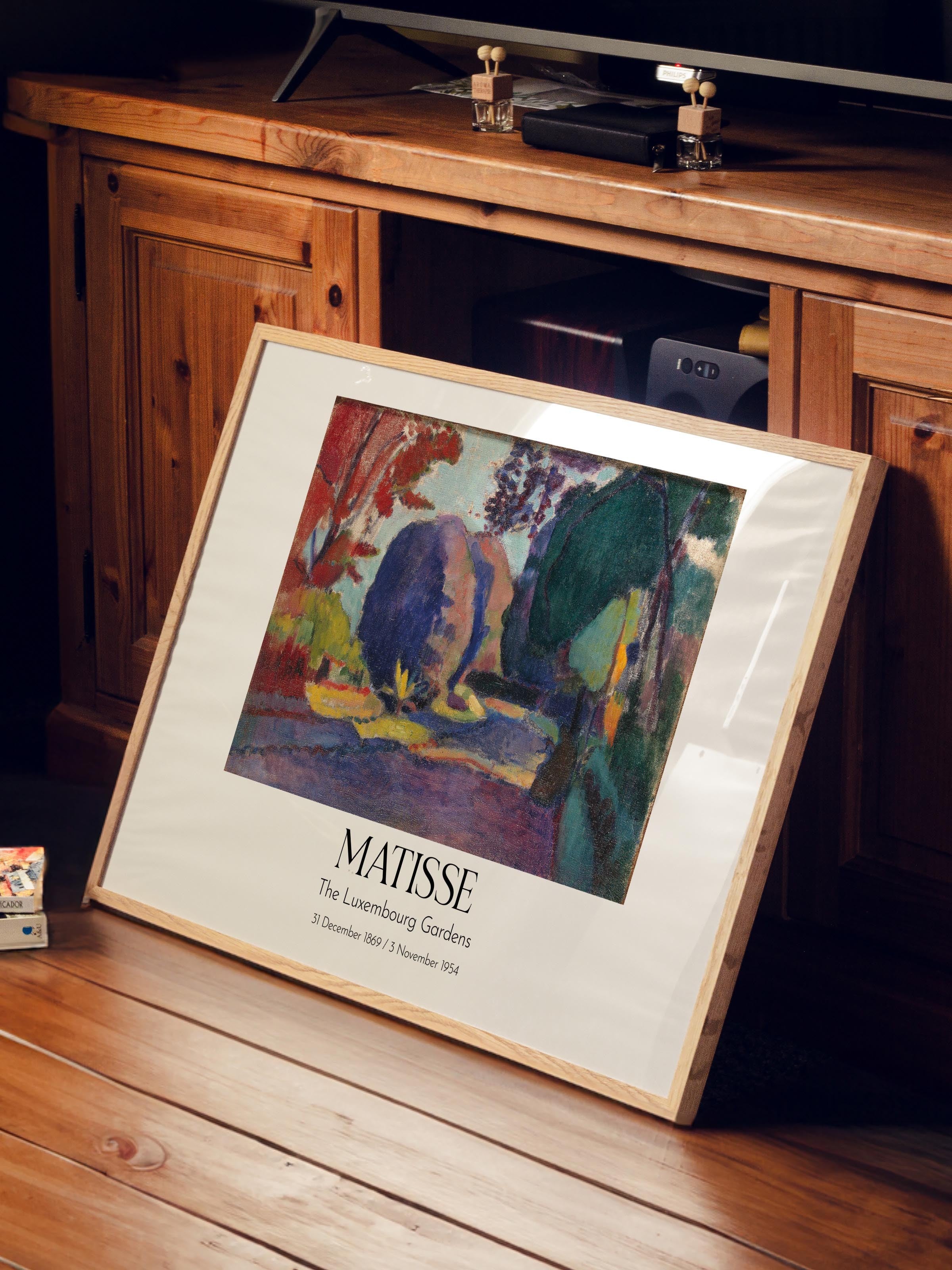 Matisse - The Luxembourg Gardens, Ahşap Çerçeveli Tablo, Sanat Serisi NO:112313