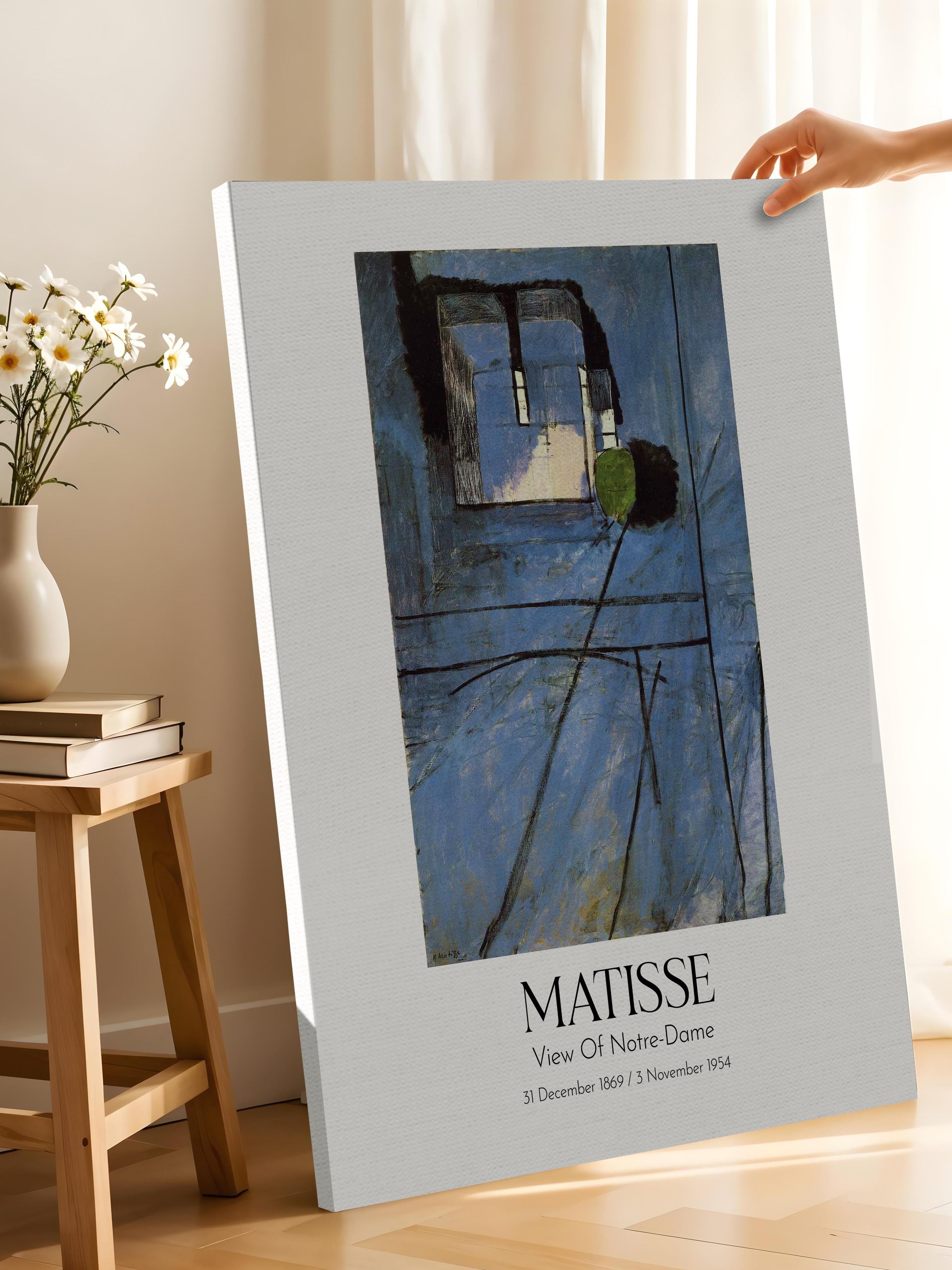 Matisse - View Of Notre-Dame, Kanvas Tablo, Sanat Serisi NO:112310