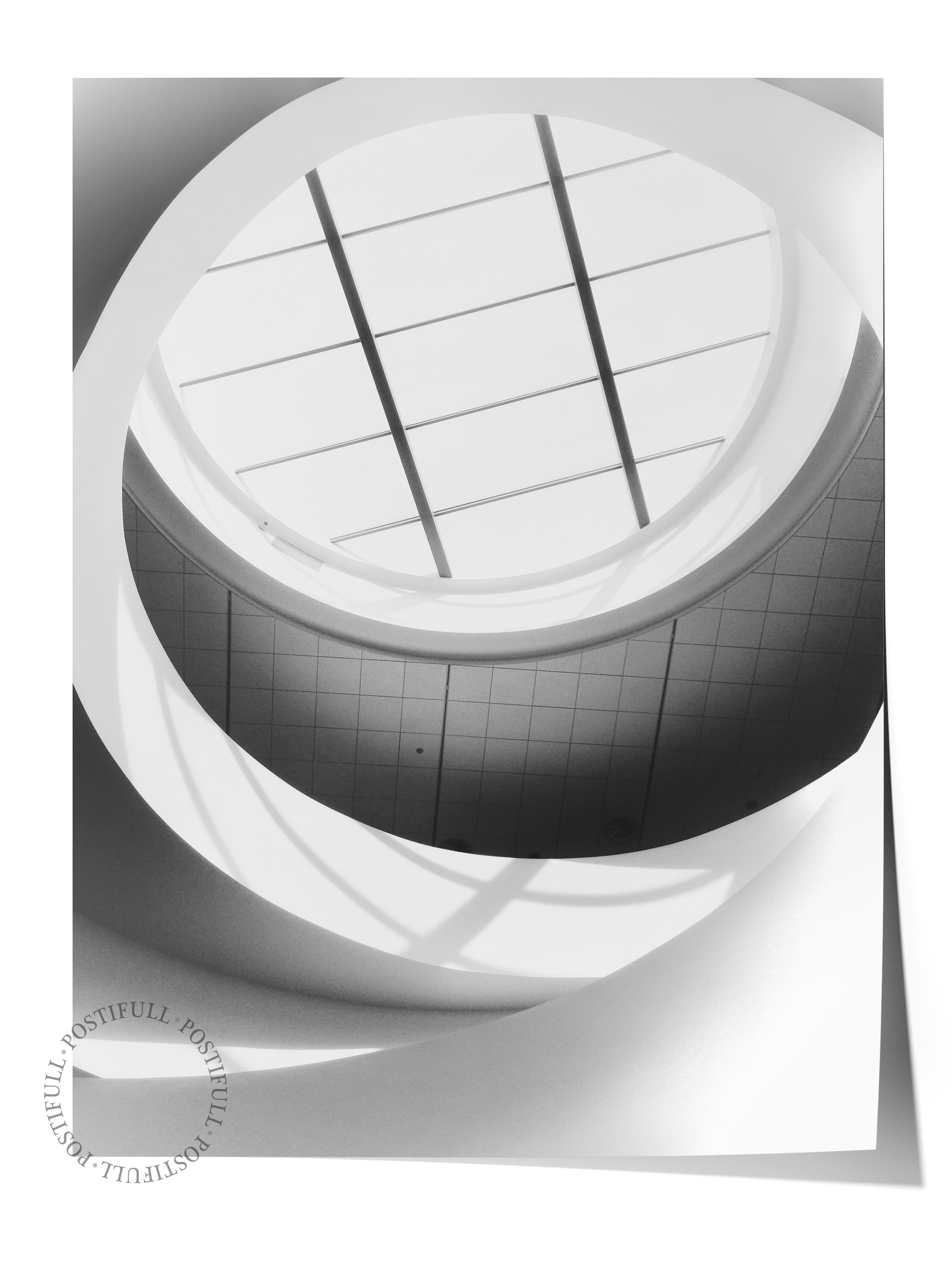 Mimari Poster, Siyah Beyaz Çerçevesiz Poster, Sanatsal Baskı NO:106 Estetik Ofis Duvar Dekoru, Dikey