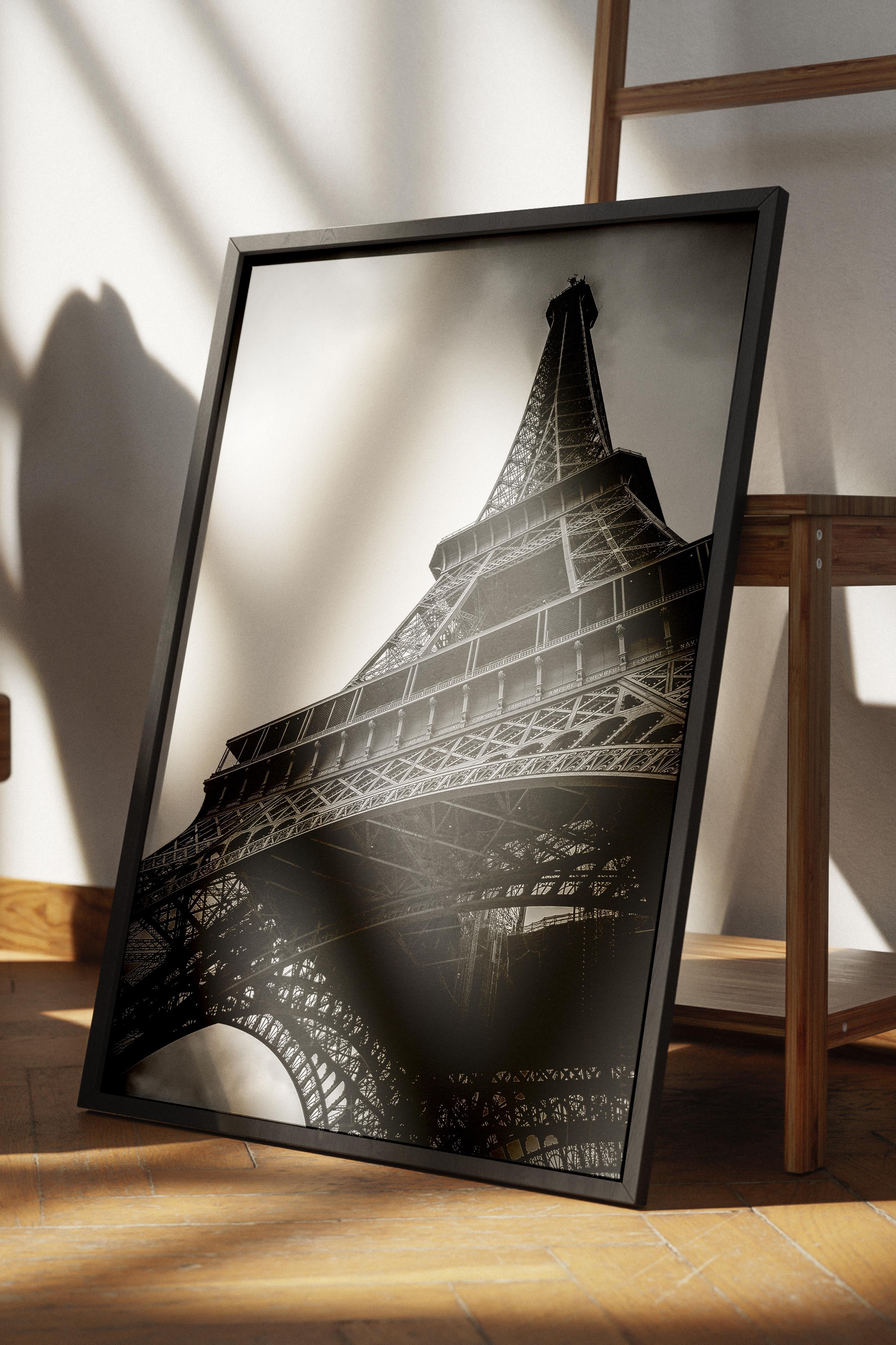 Mimari Poster, Siyah Beyaz Çerçevesiz Poster, Sanatsal Baskı NO:190 Estetik Ofis Duvar Dekoru, Dikey