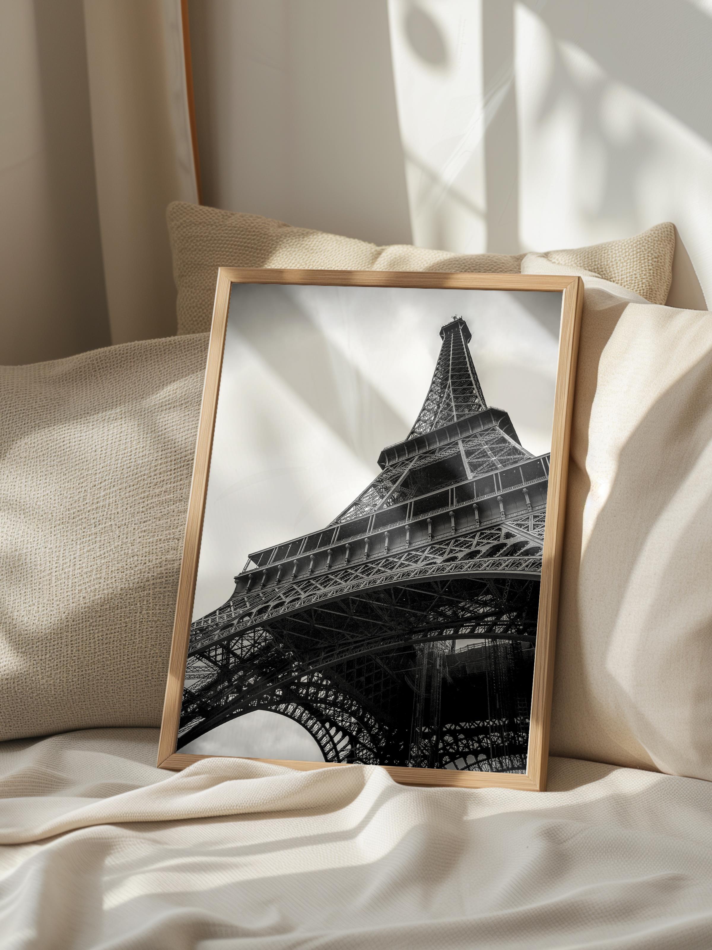 Mimari Poster, Siyah Beyaz Çerçevesiz Poster, Sanatsal Baskı NO:190 Estetik Ofis Duvar Dekoru, Dikey