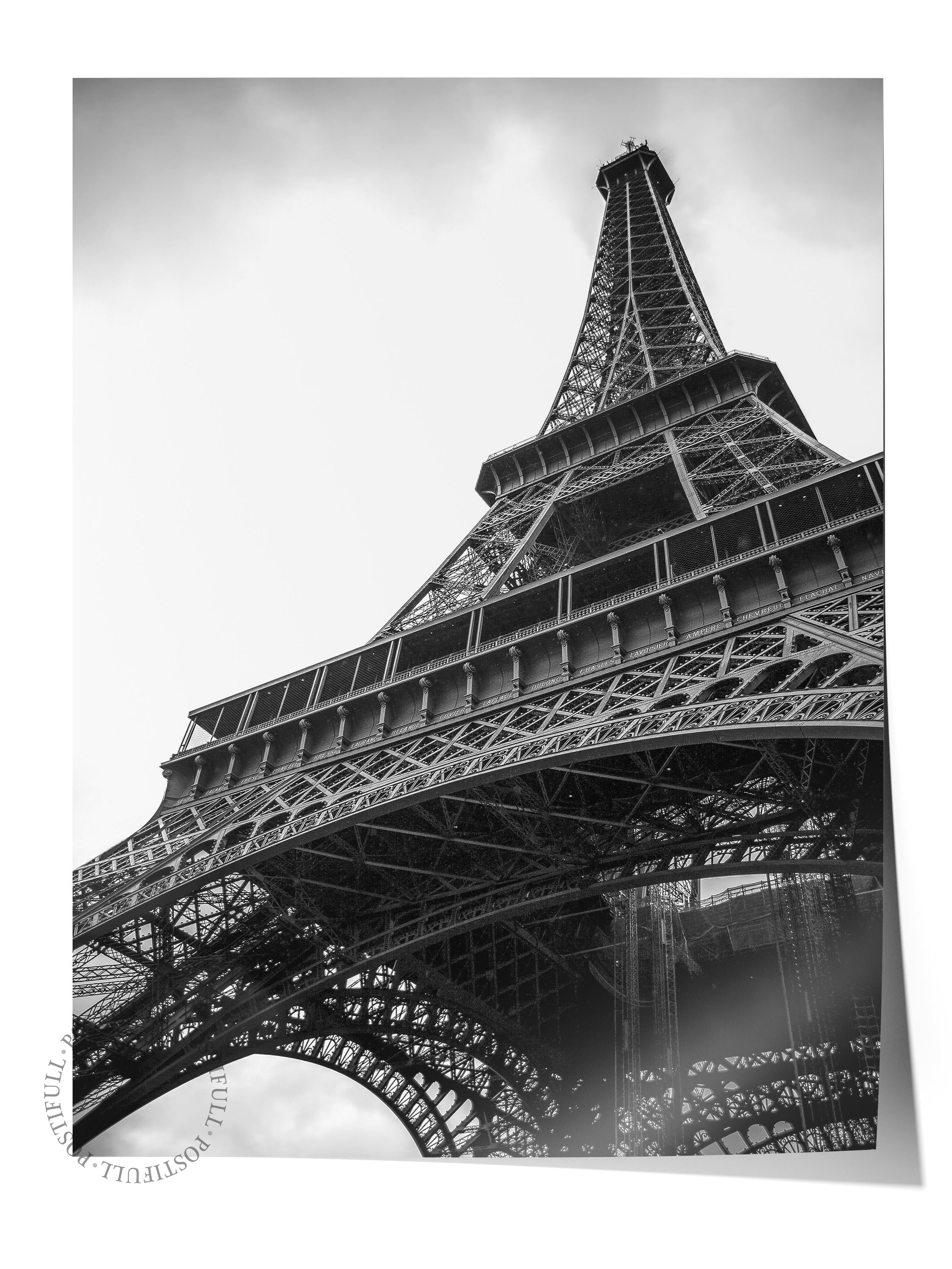 Mimari Poster, Siyah Beyaz Çerçevesiz Poster, Sanatsal Baskı NO:190 Estetik Ofis Duvar Dekoru, Dikey