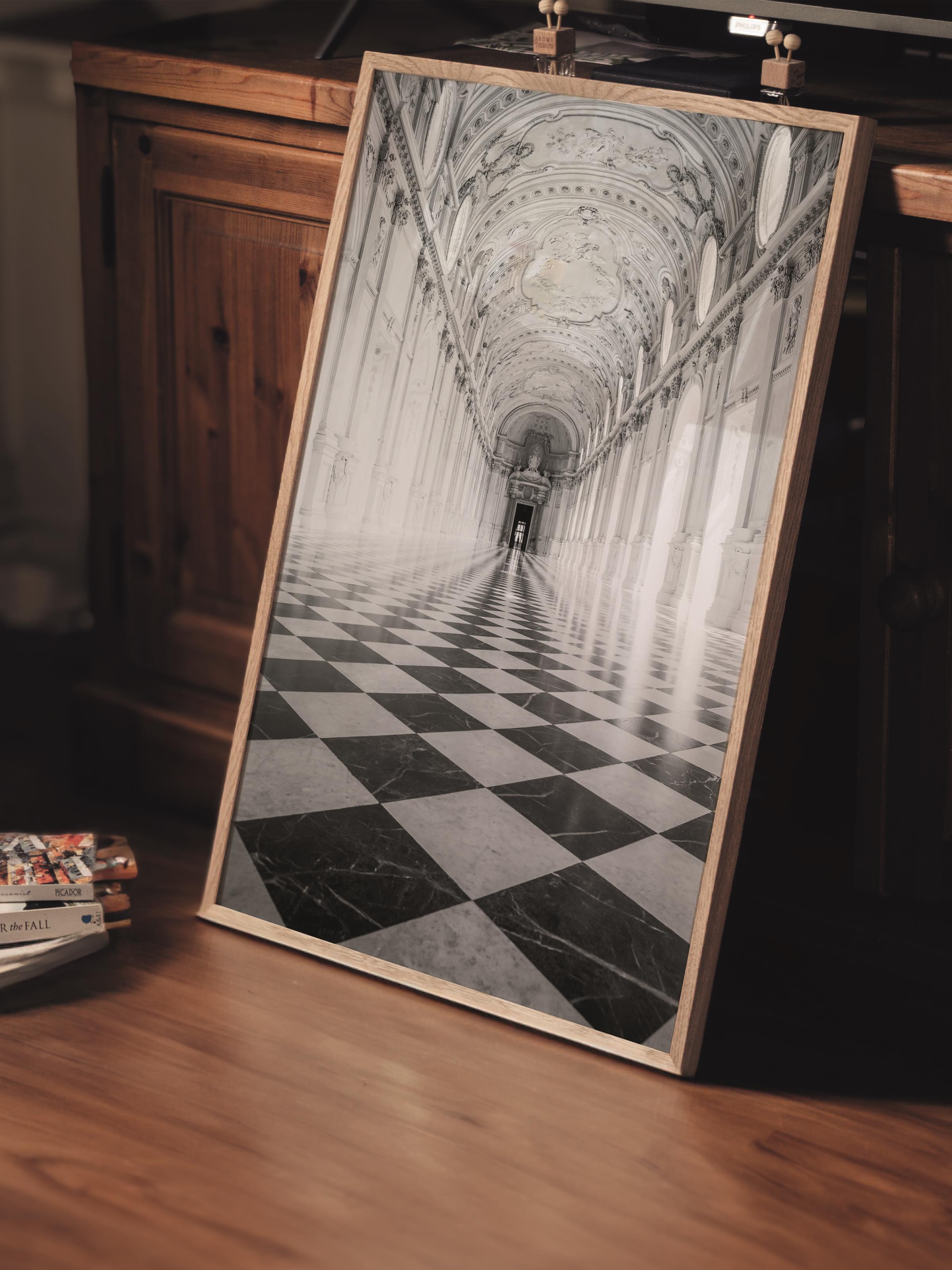 Mimari Poster, Siyah Beyaz Çerçevesiz Poster, Sanatsal Baskı NO:222 Estetik Ofis Duvar Dekoru, Dikey