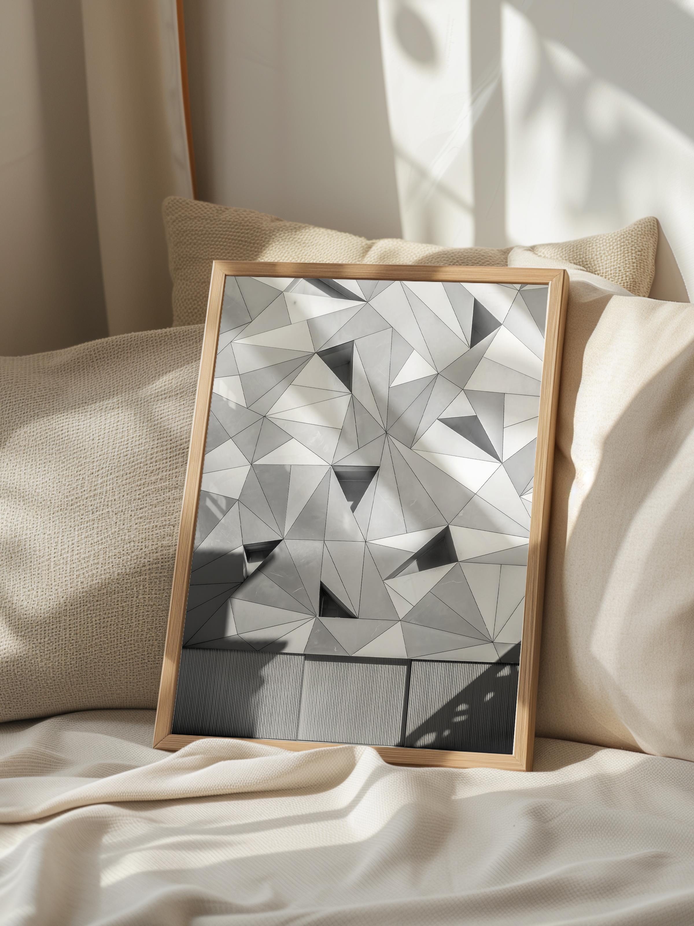 Mimari Poster, Siyah Beyaz Çerçevesiz Poster, Sanatsal Baskı NO:23 Estetik Ofis Duvar Dekoru, Dikey