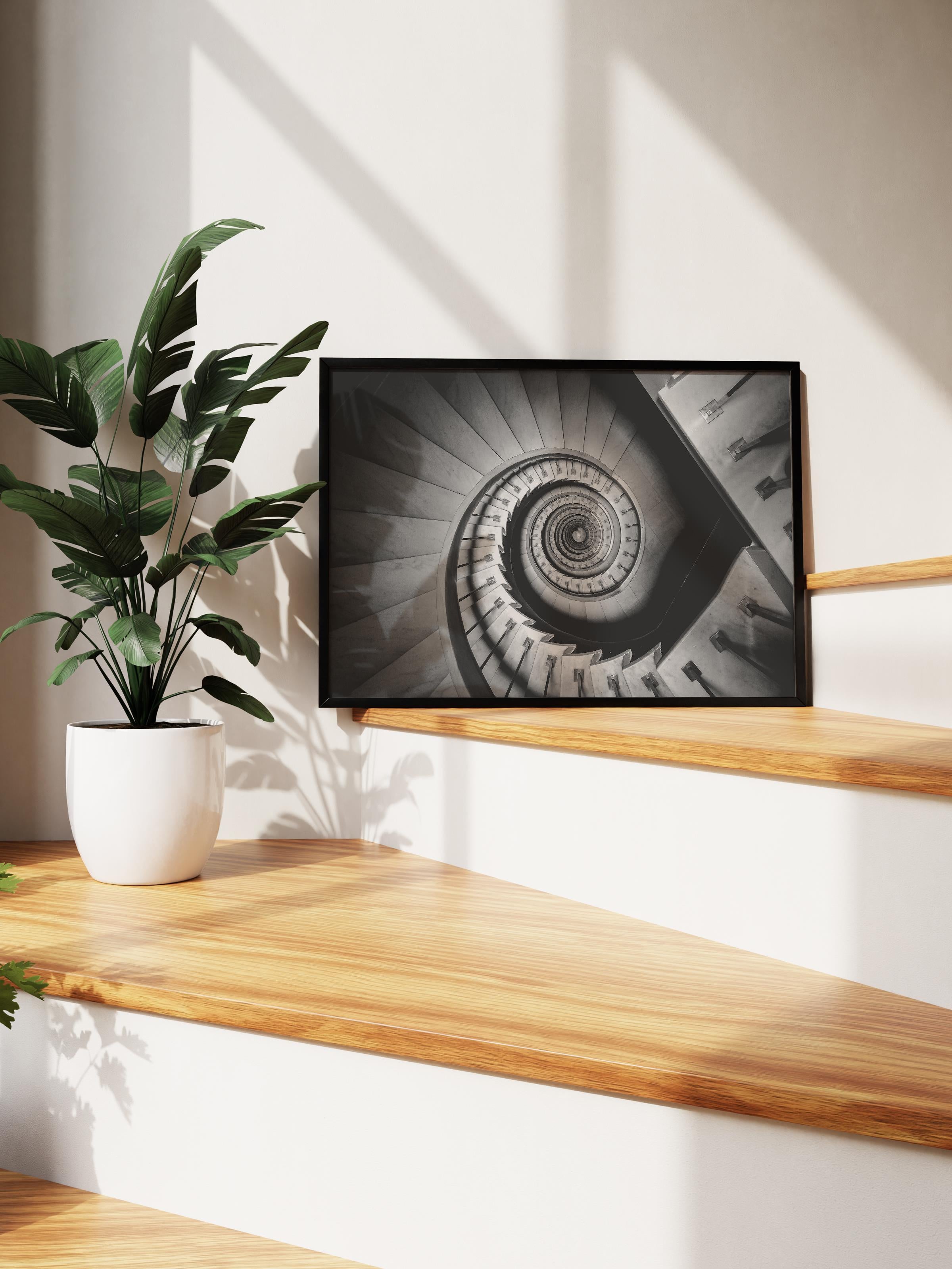 Mimari Poster, Siyah Beyaz Çerçevesiz Poster, Sanatsal Baskı NO:275 Estetik Ofis Duvar Dekoru, Yatay