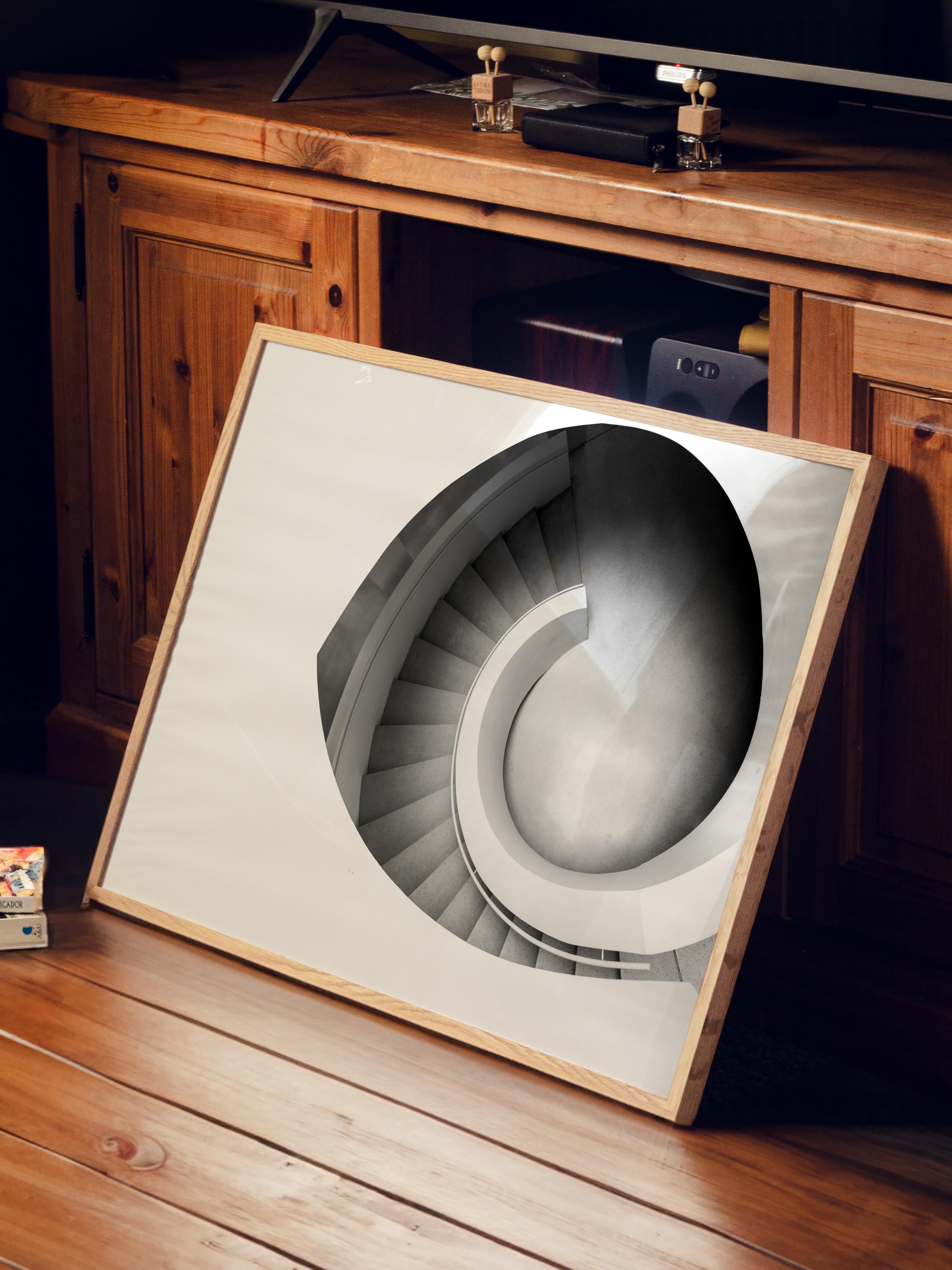 Mimari Poster, Siyah Beyaz Çerçevesiz Poster, Sanatsal Baskı NO:282 Estetik Ofis Duvar Dekoru, Yatay