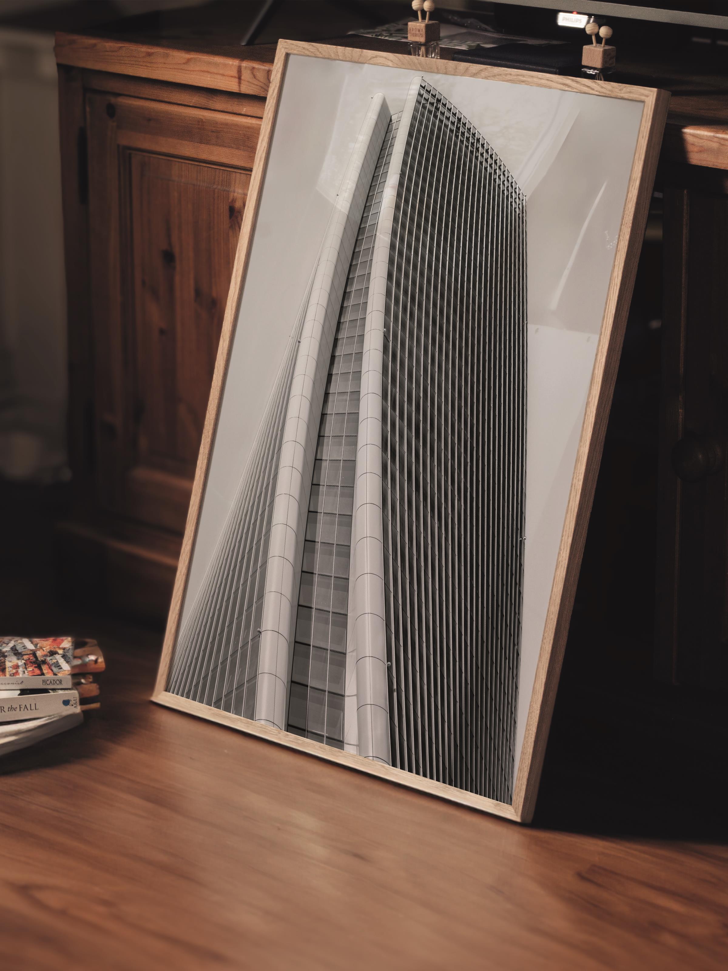 Mimari Poster, Siyah Beyaz Çerçevesiz Poster, Sanatsal Baskı NO:40 Estetik Ofis Duvar Dekoru, Dikey