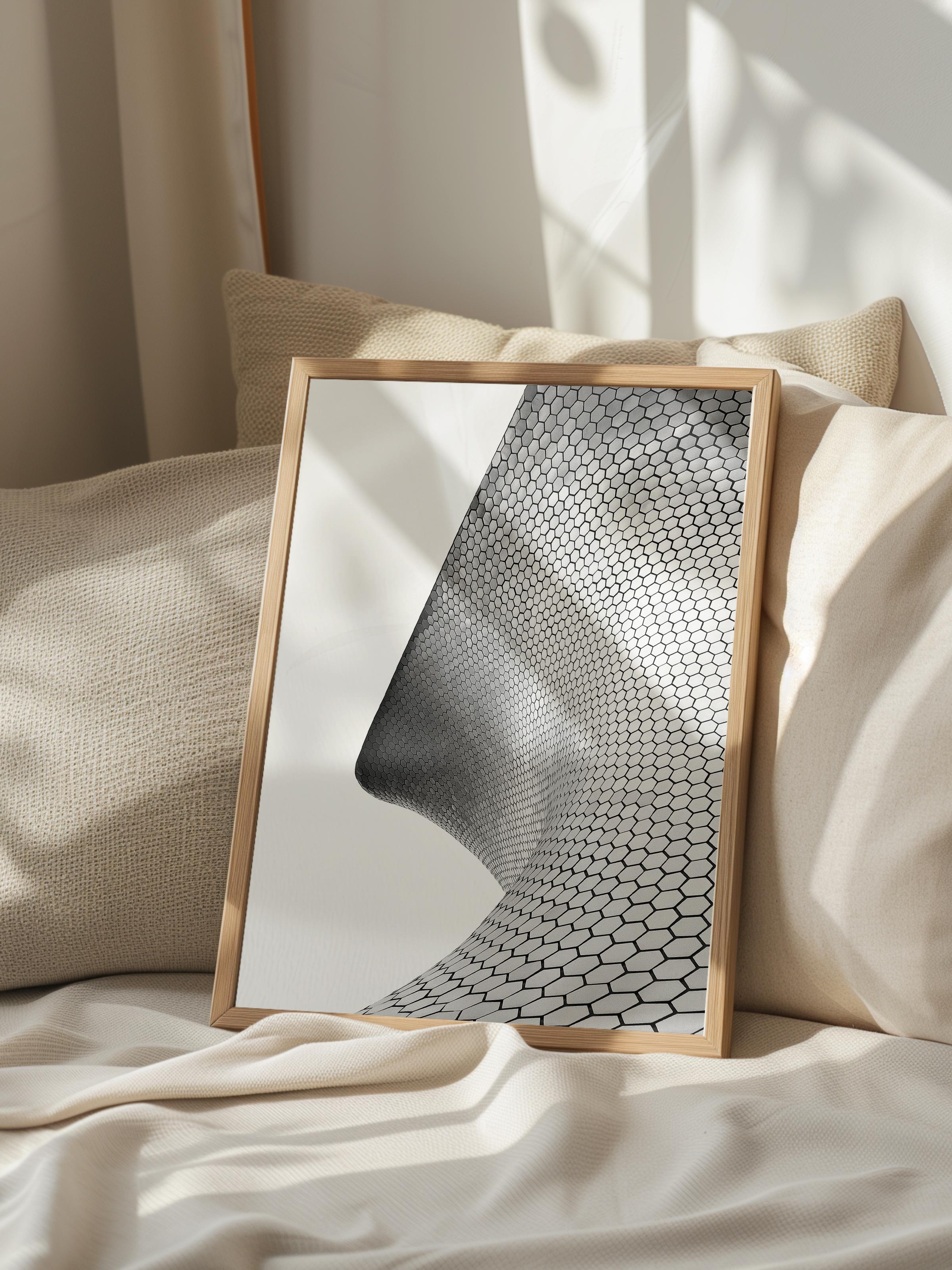 Mimari Poster, Siyah Beyaz Çerçevesiz Poster, Sanatsal Baskı NO:62 Estetik Ofis Duvar Dekoru, Dikey