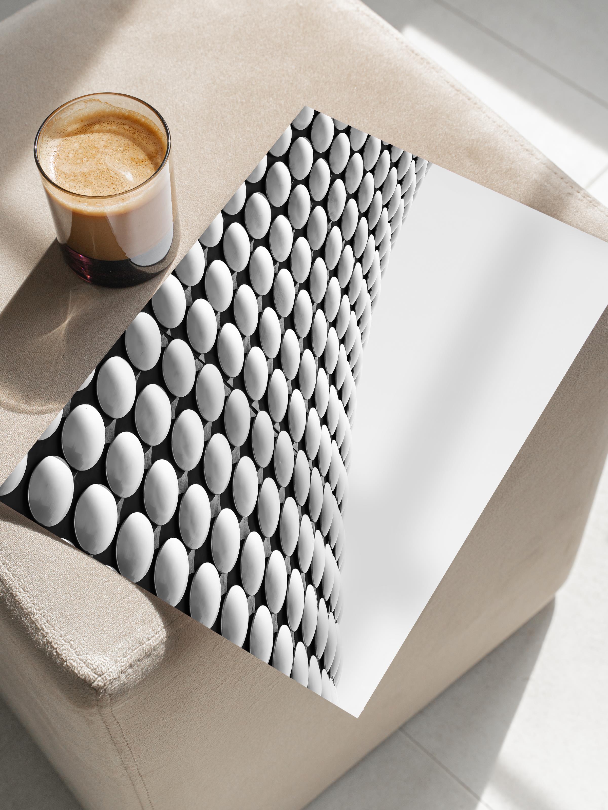 Mimari Poster, Siyah Beyaz Çerçevesiz Poster, Sanatsal Baskı NO:82 Estetik Ofis Duvar Dekoru, Dikey