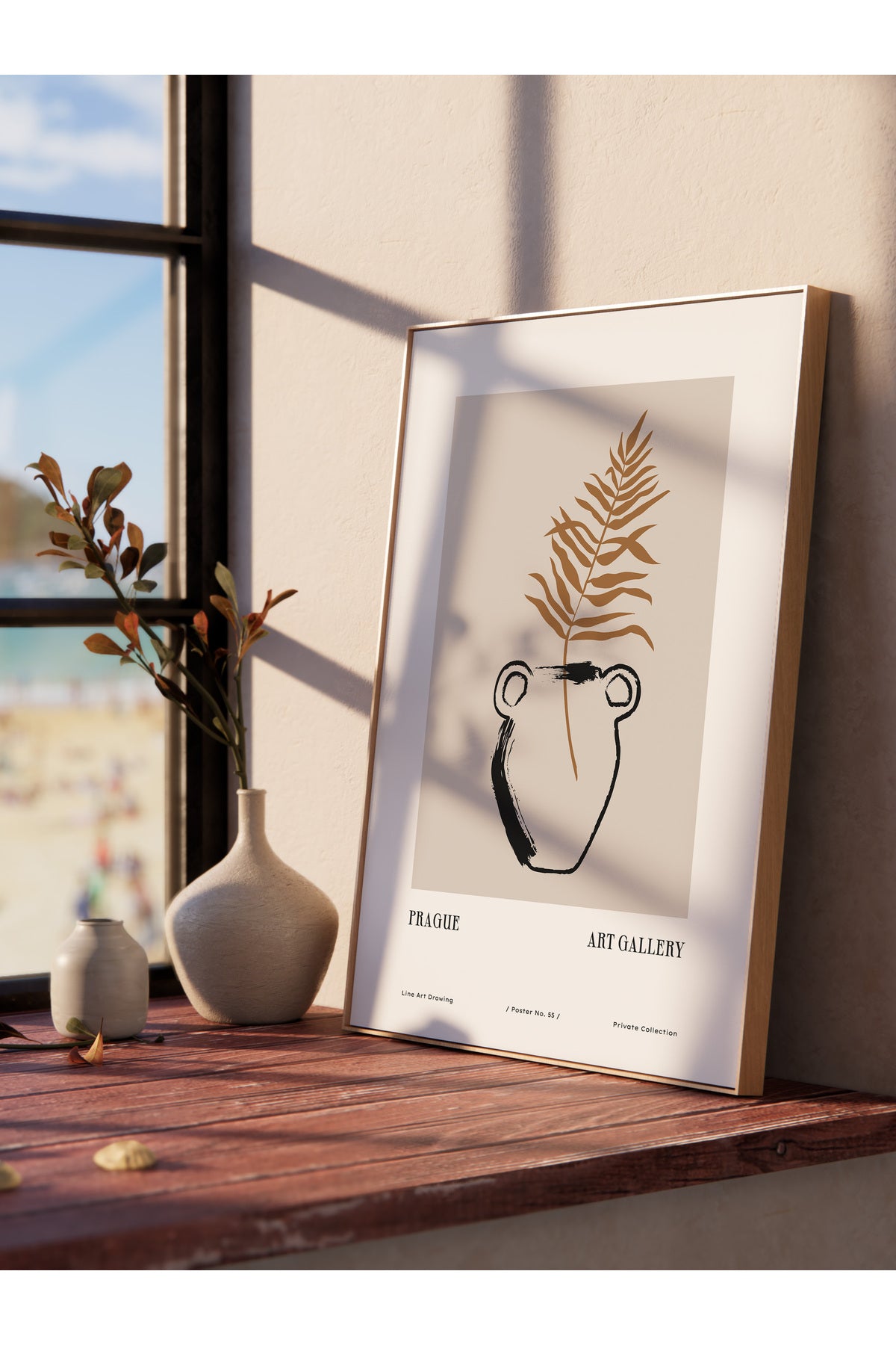 Minimal Temalı Duvar Posteri, Estetik Çerçevesiz Poster - Yatak Odası, Salon, Mutfak Duvar Dekoru