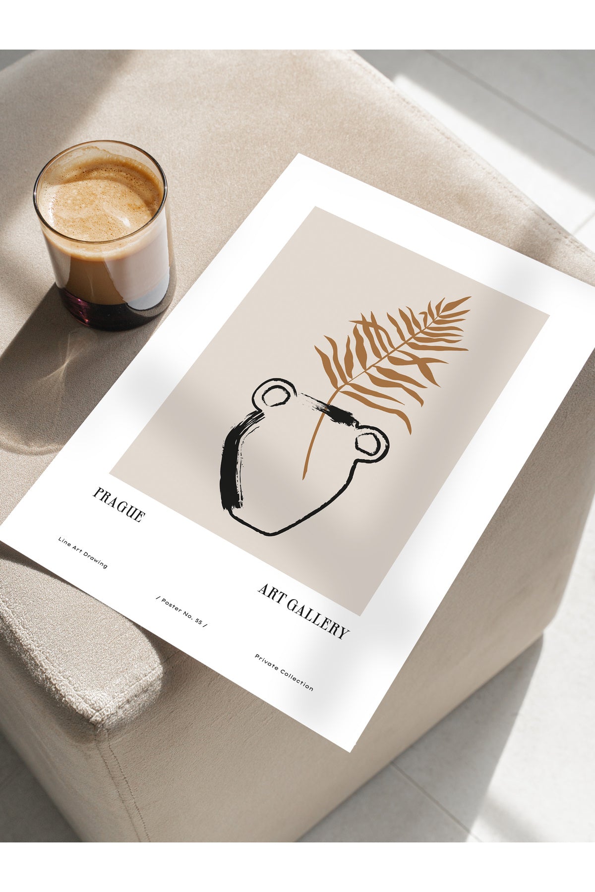 Minimal Temalı Duvar Posteri, Estetik Çerçevesiz Poster - Yatak Odası, Salon, Mutfak Duvar Dekoru