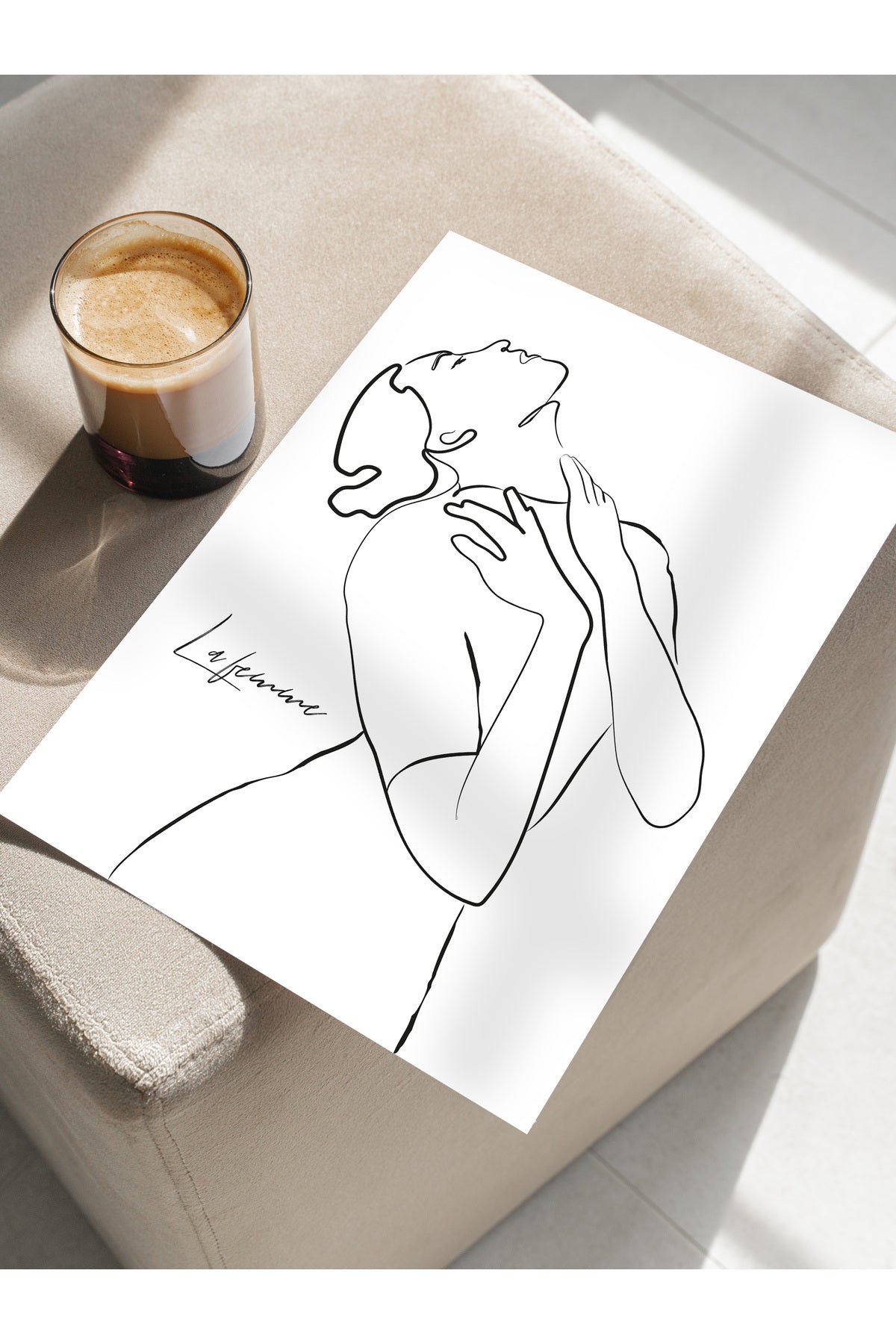 Minimal Temalı Duvar Posteri, Estetik Çerçevesiz Poster - Yatak Odası, Salon, Mutfak Duvar Dekoru