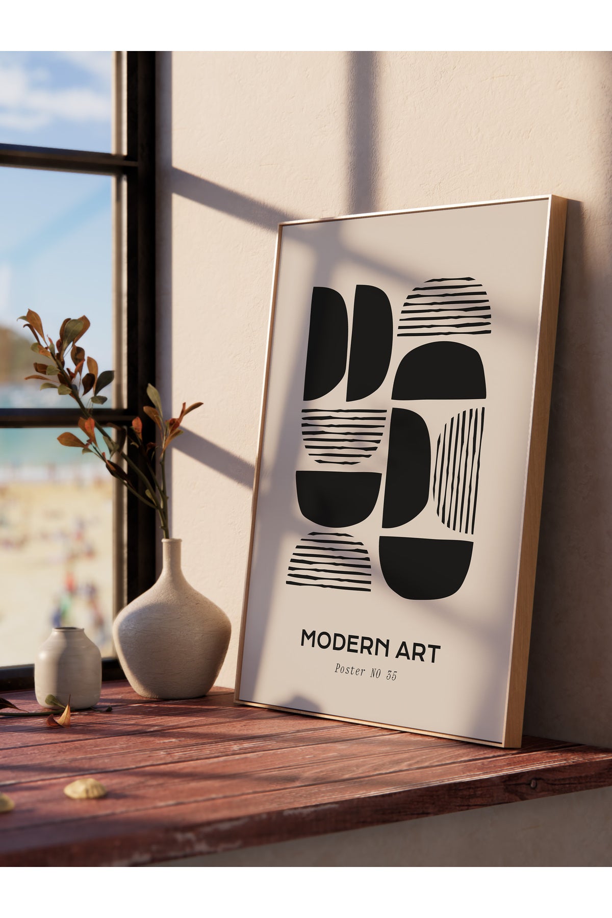 Minimal Temalı Duvar Posteri, Estetik Çerçevesiz Poster - Yatak Odası, Salon, Mutfak Duvar Dekoru