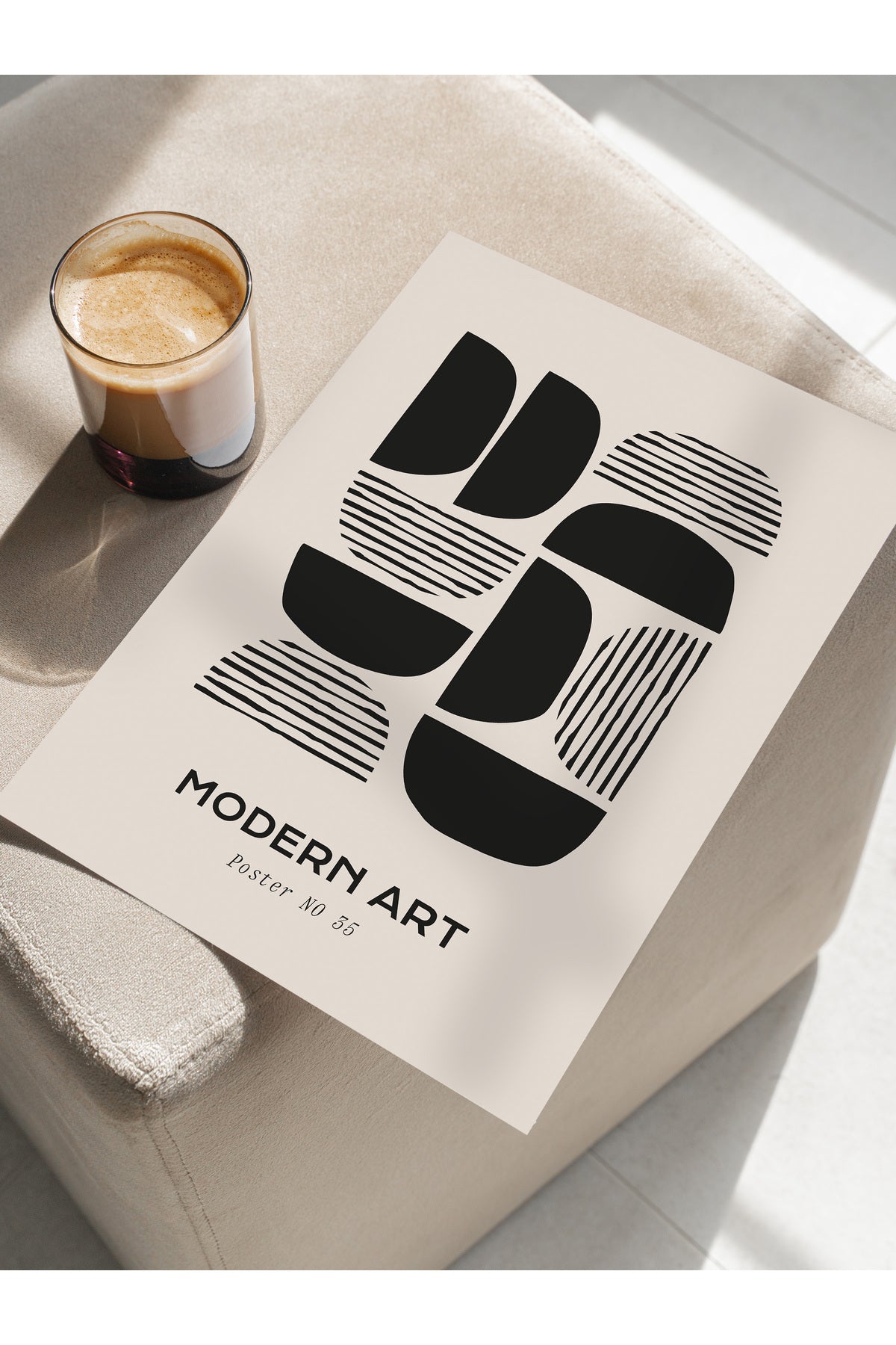 Minimal Temalı Duvar Posteri, Estetik Çerçevesiz Poster - Yatak Odası, Salon, Mutfak Duvar Dekoru