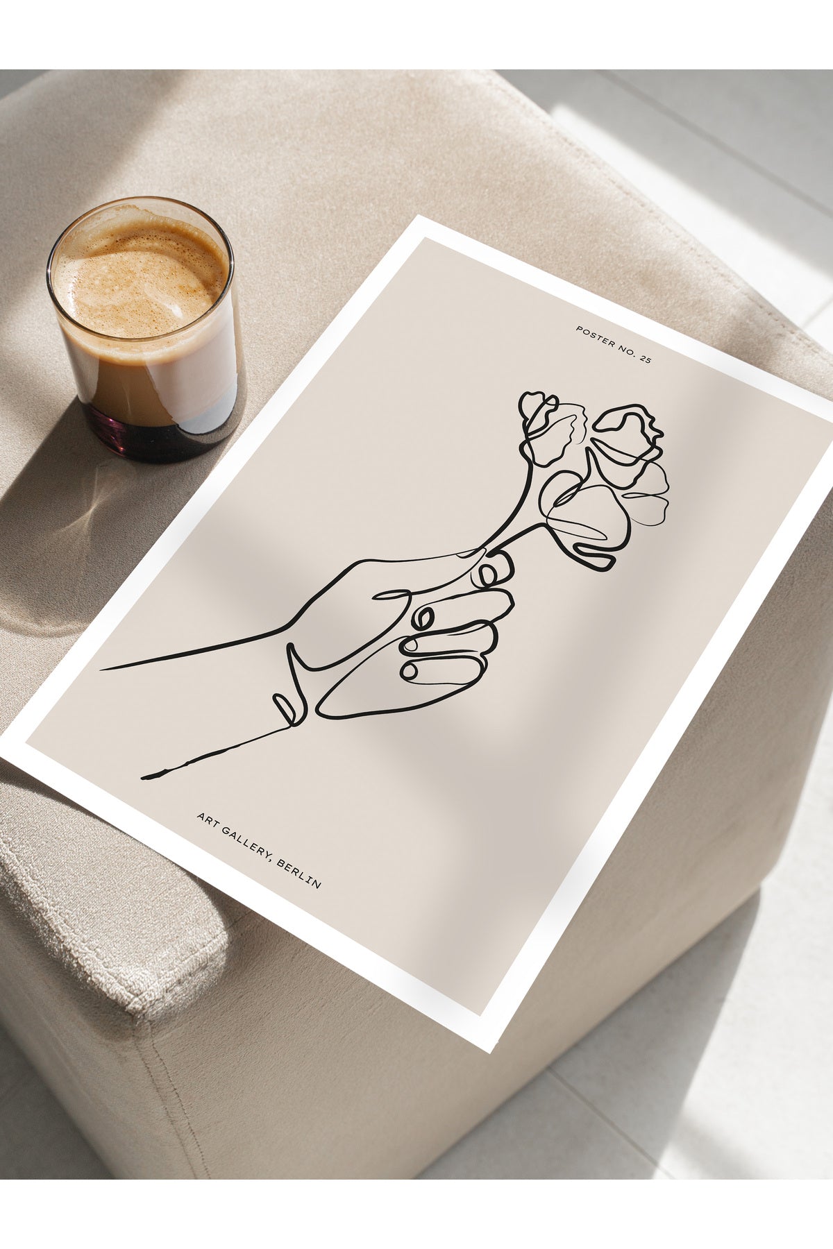 Minimal Temalı Duvar Posteri, Estetik Çerçevesiz Poster - Yatak Odası, Salon, Mutfak Duvar Dekoru