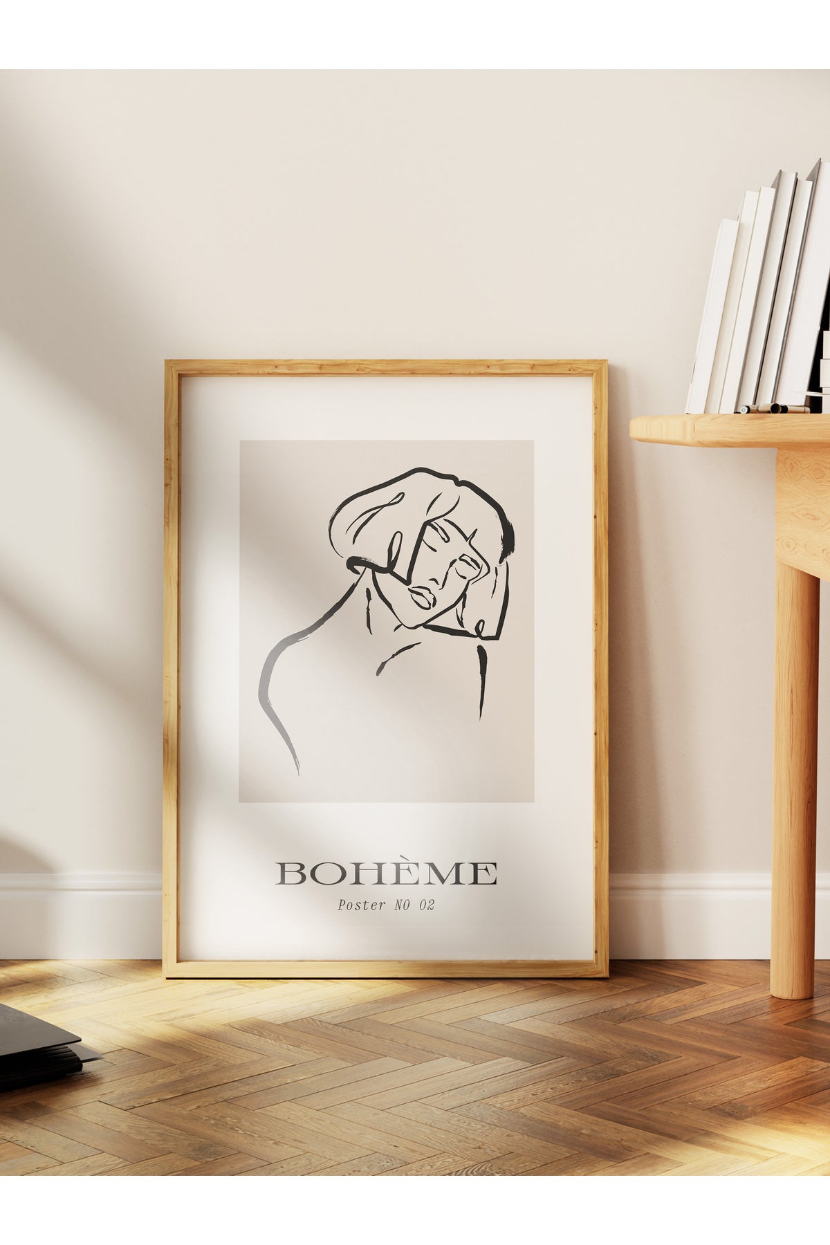 Minimal Temalı Duvar Posteri, Estetik Çerçevesiz Poster - Yatak Odası, Salon, Mutfak Duvar Dekoru