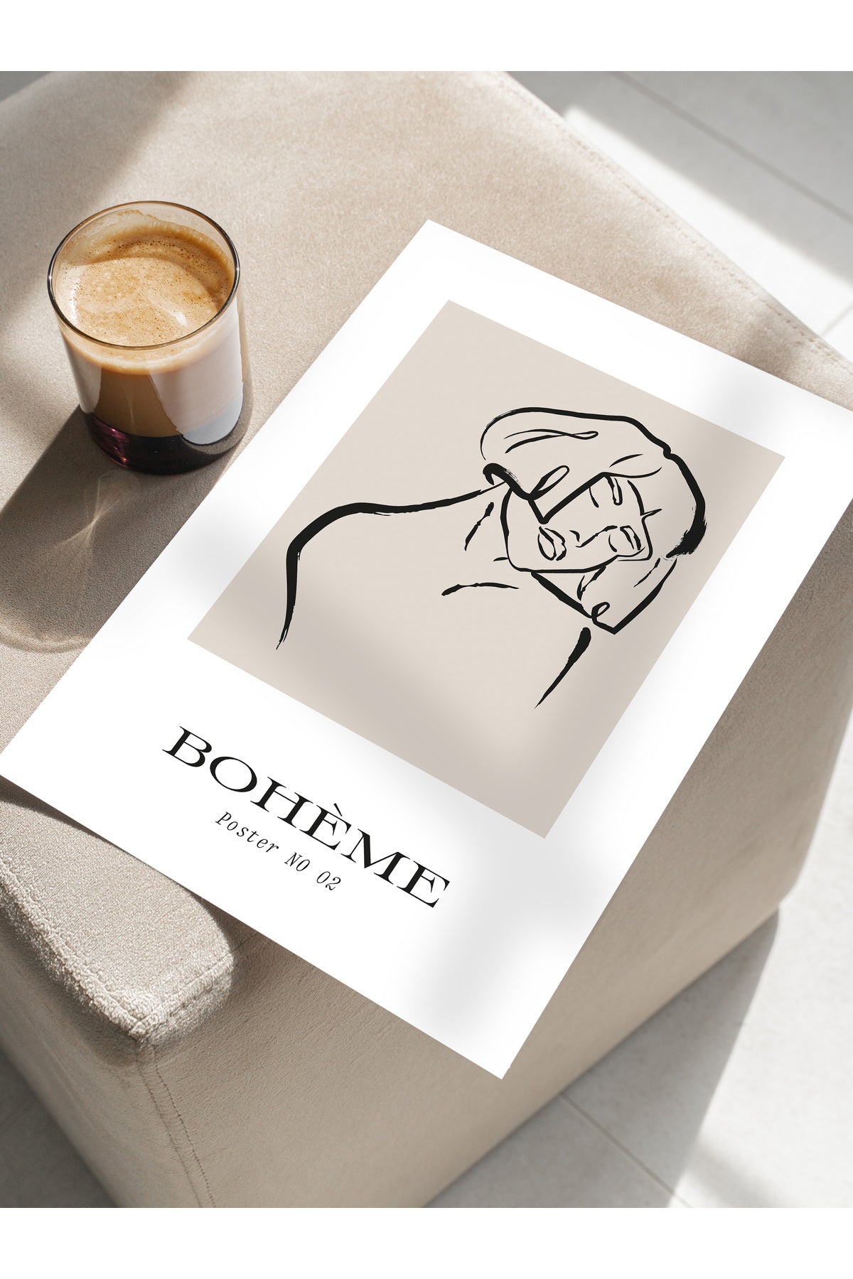 Minimal Temalı Duvar Posteri, Estetik Çerçevesiz Poster - Yatak Odası, Salon, Mutfak Duvar Dekoru