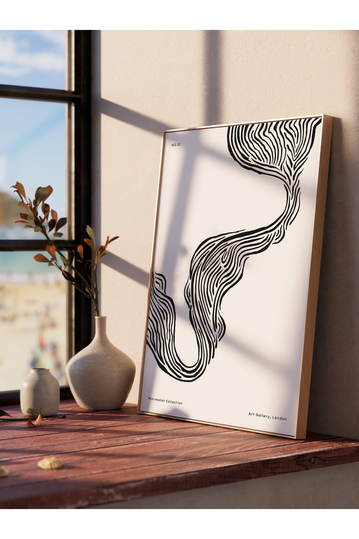 Minimal Temalı Duvar Posteri, Estetik Çerçevesiz Poster - Yatak Odası, Salon, Mutfak Duvar Dekoru