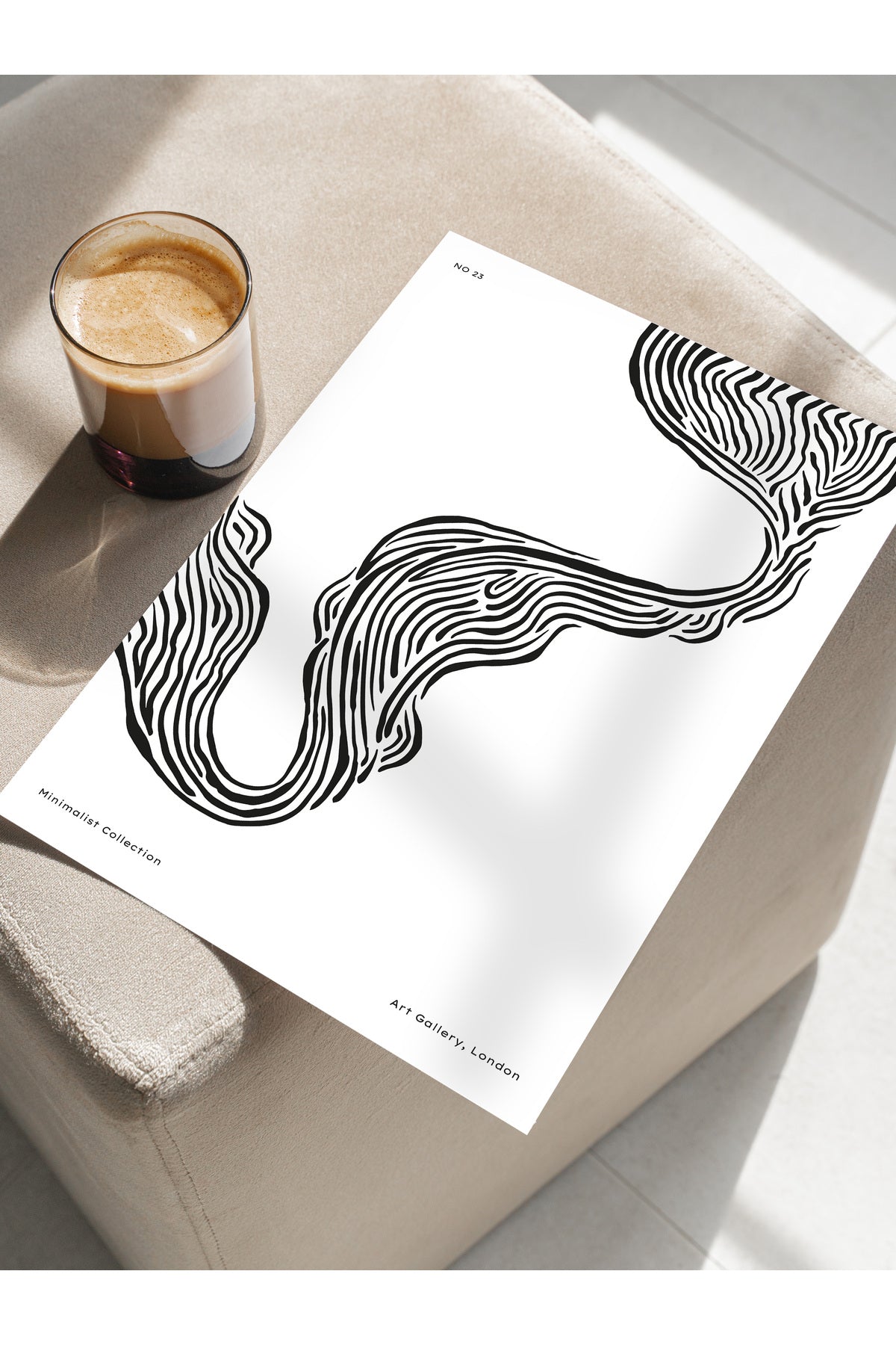 Minimal Temalı Duvar Posteri, Estetik Çerçevesiz Poster - Yatak Odası, Salon, Mutfak Duvar Dekoru