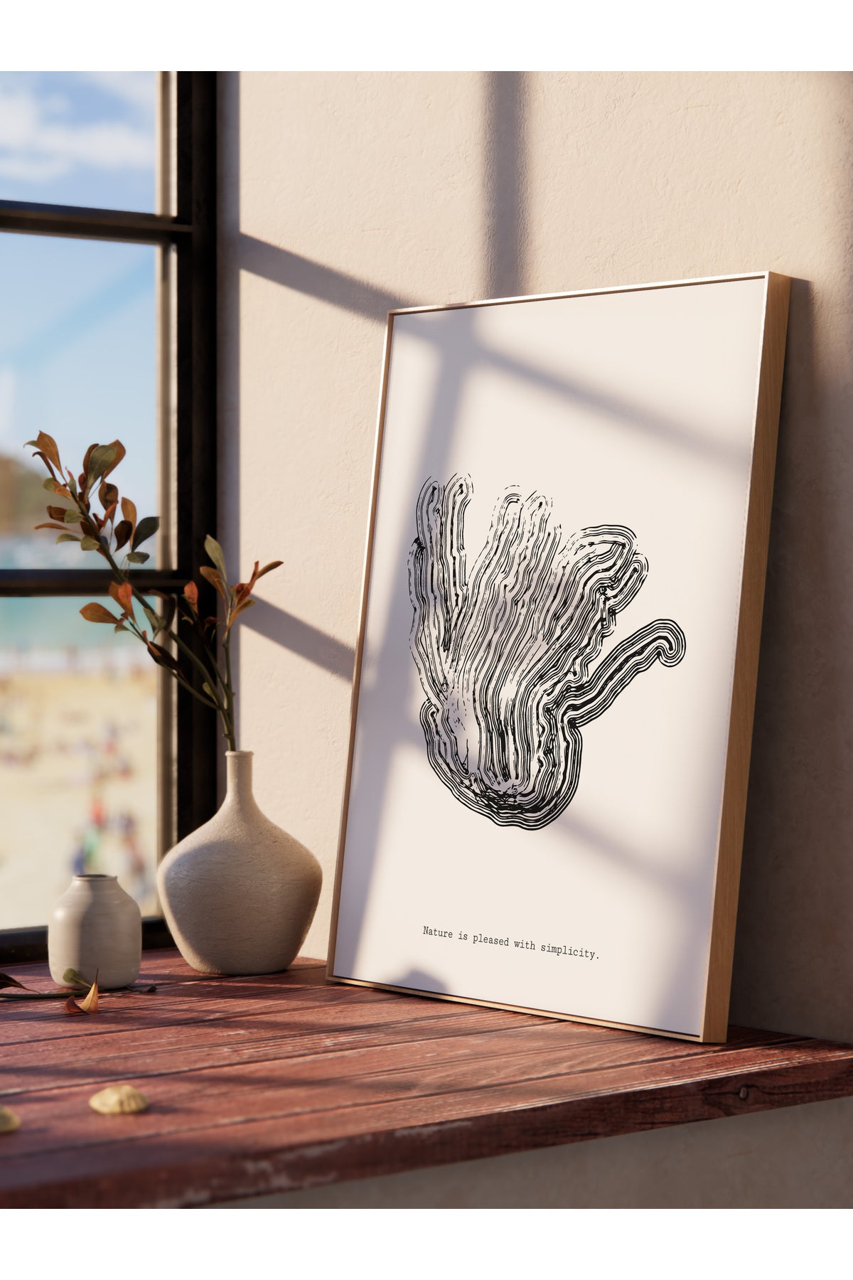 Minimal Temalı Duvar Posteri, Estetik Çerçevesiz Poster - Yatak Odası, Salon, Mutfak Duvar Dekoru