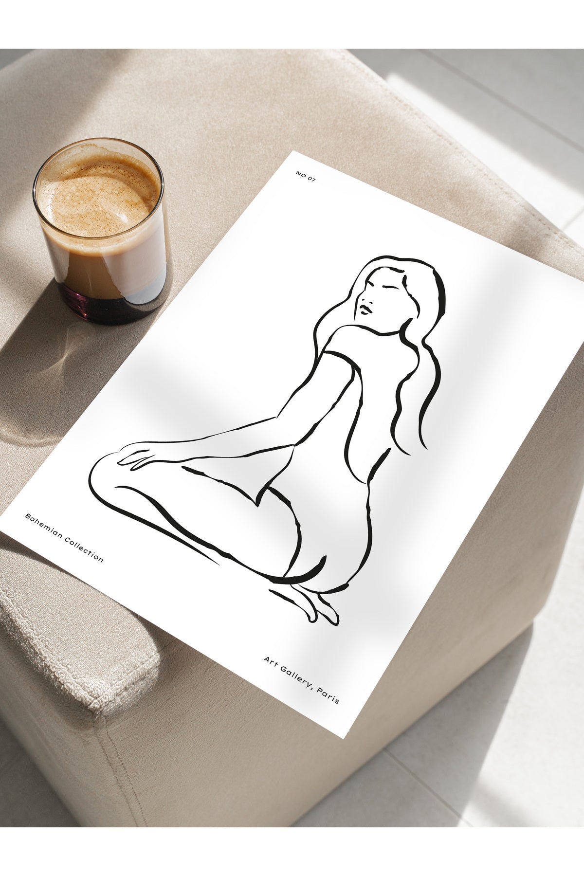 Minimal Temalı Duvar Posteri, Estetik Çerçevesiz Poster - Yatak Odası, Salon, Mutfak Duvar Dekoru
