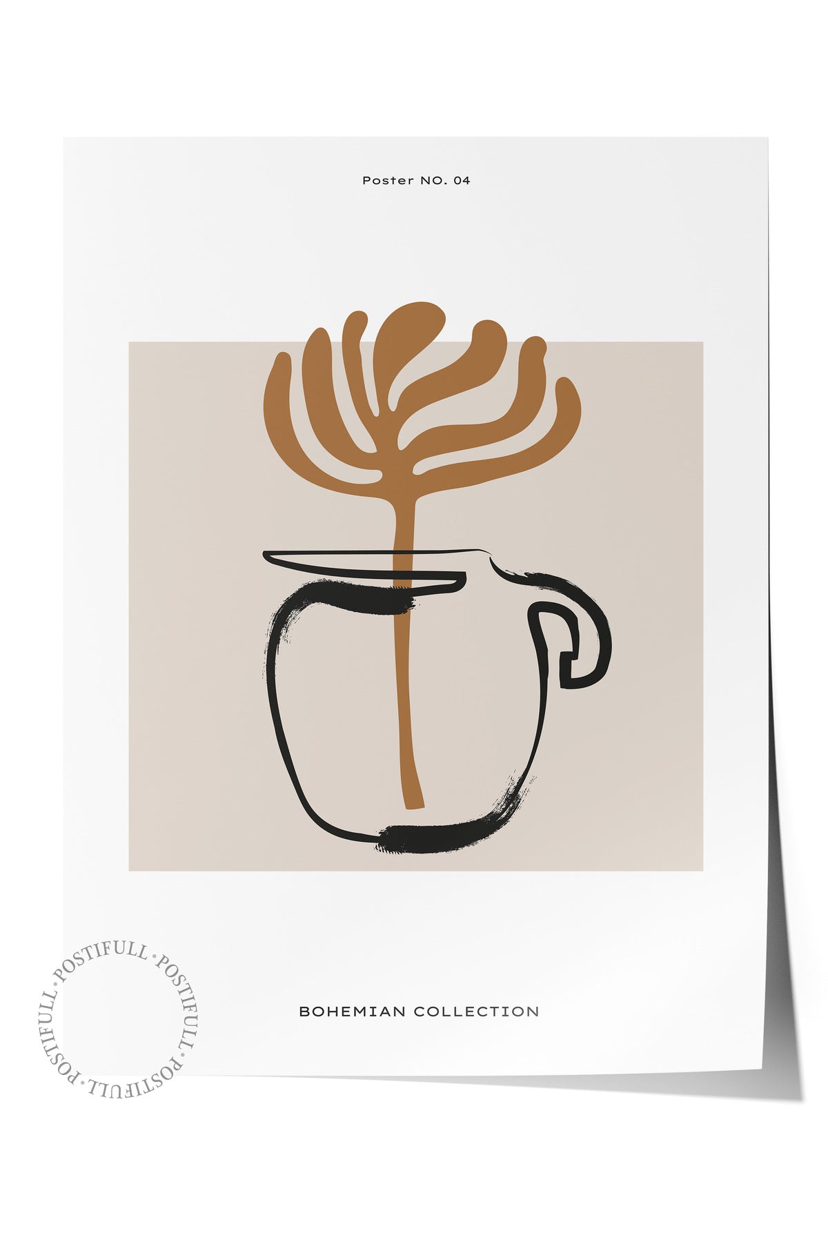 Minimal Temalı Duvar Posteri, Estetik Çerçevesiz Poster - Yatak Odası, Salon, Mutfak Duvar Dekoru