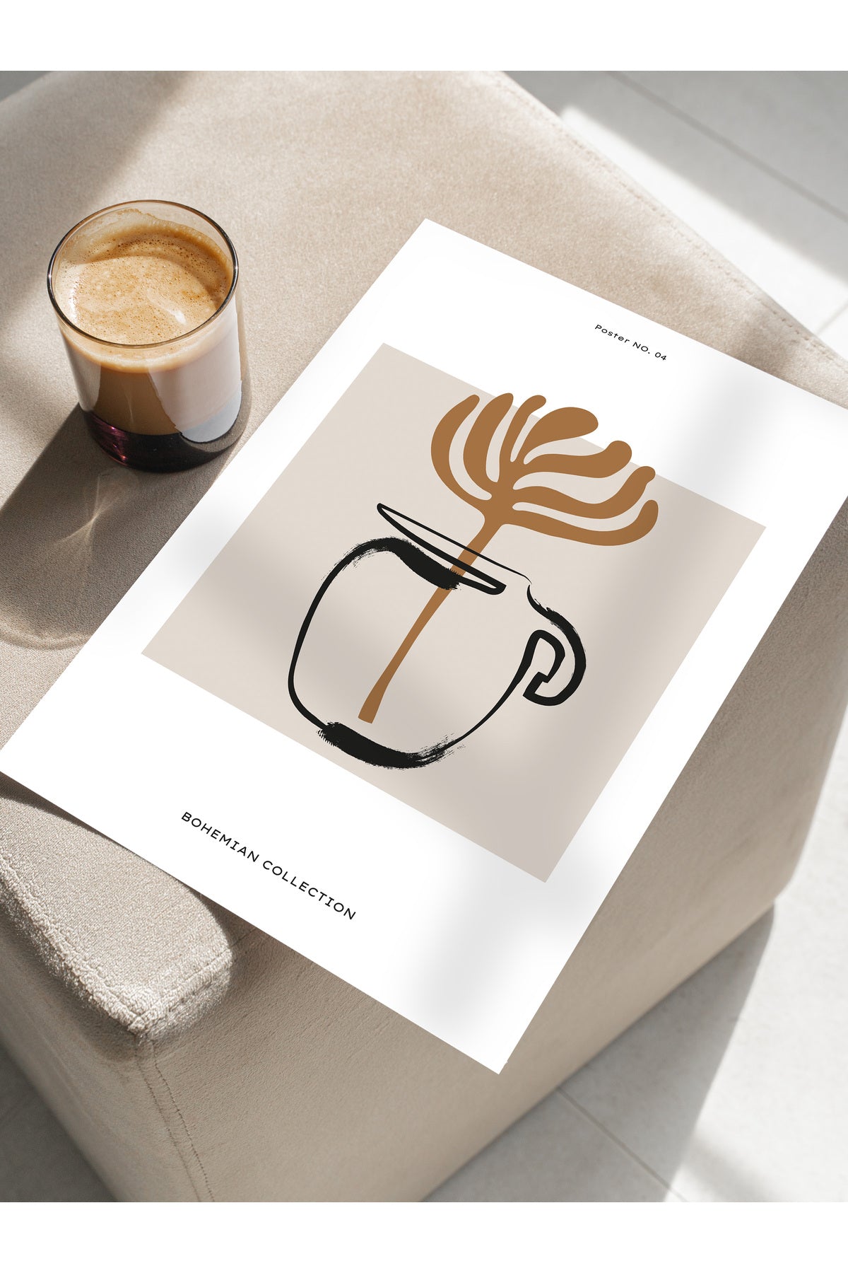 Minimal Temalı Duvar Posteri, Estetik Çerçevesiz Poster - Yatak Odası, Salon, Mutfak Duvar Dekoru