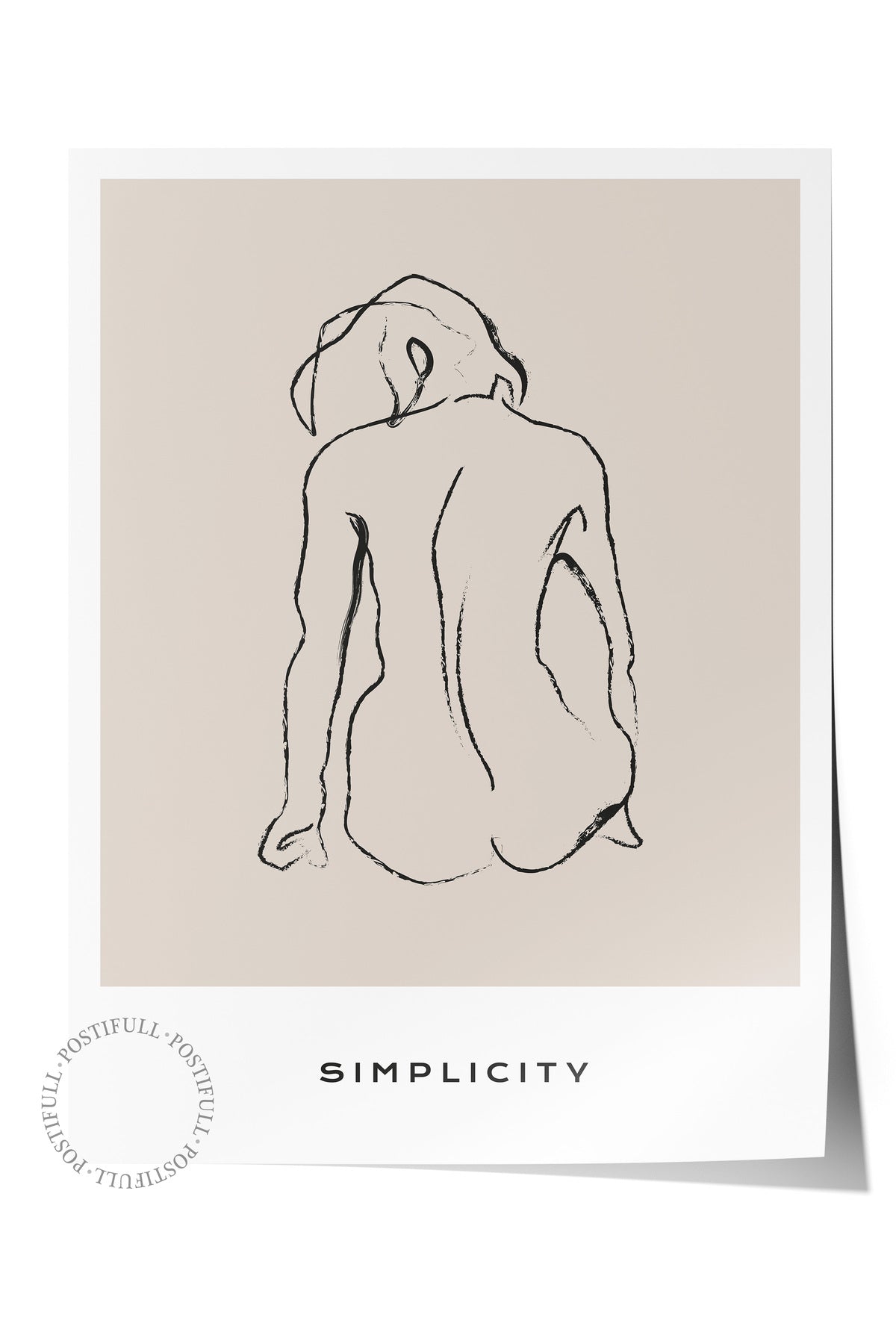Minimal Temalı Duvar Posteri, Estetik Çerçevesiz Poster - Yatak Odası, Salon, Mutfak Duvar Dekoru