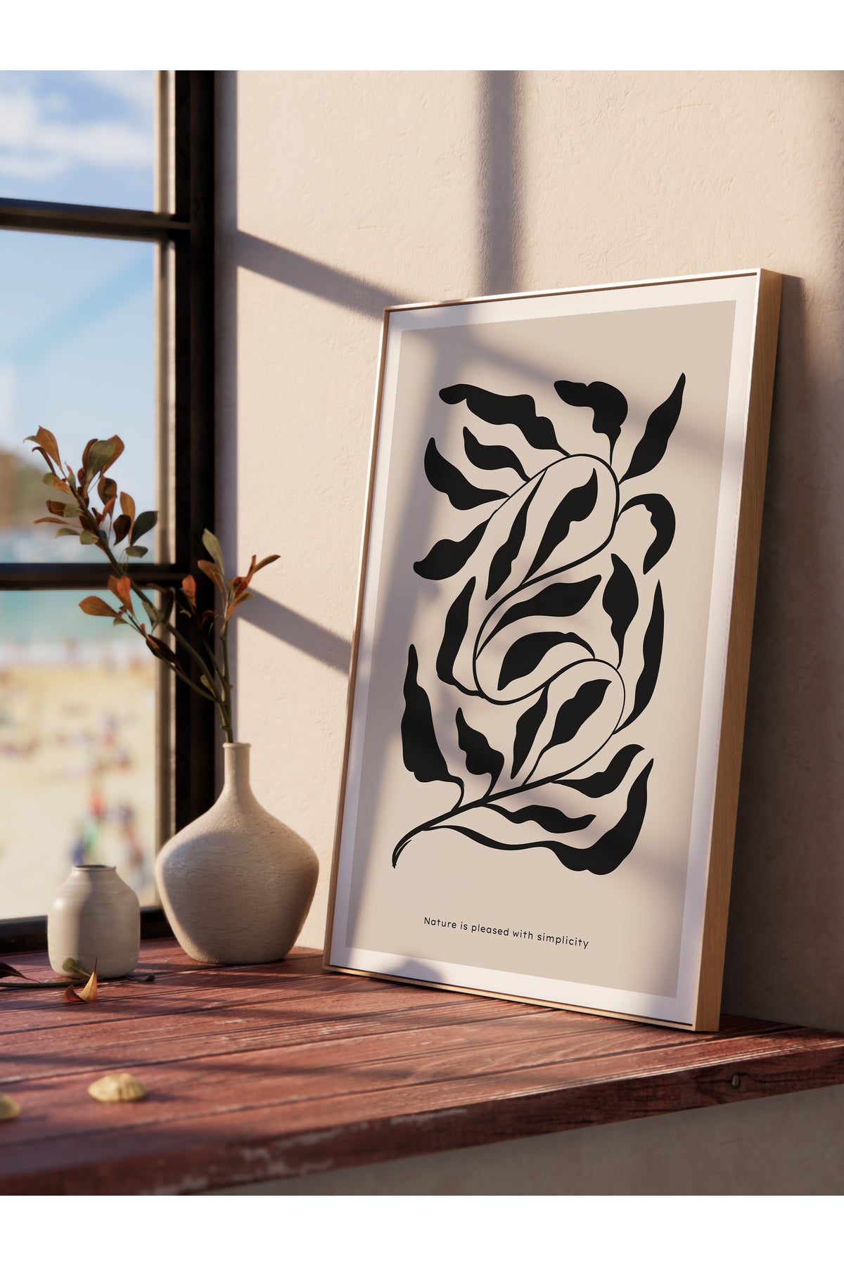Minimal Temalı Duvar Posteri, Estetik Çerçevesiz Poster - Yatak Odası, Salon, Mutfak Duvar Dekoru