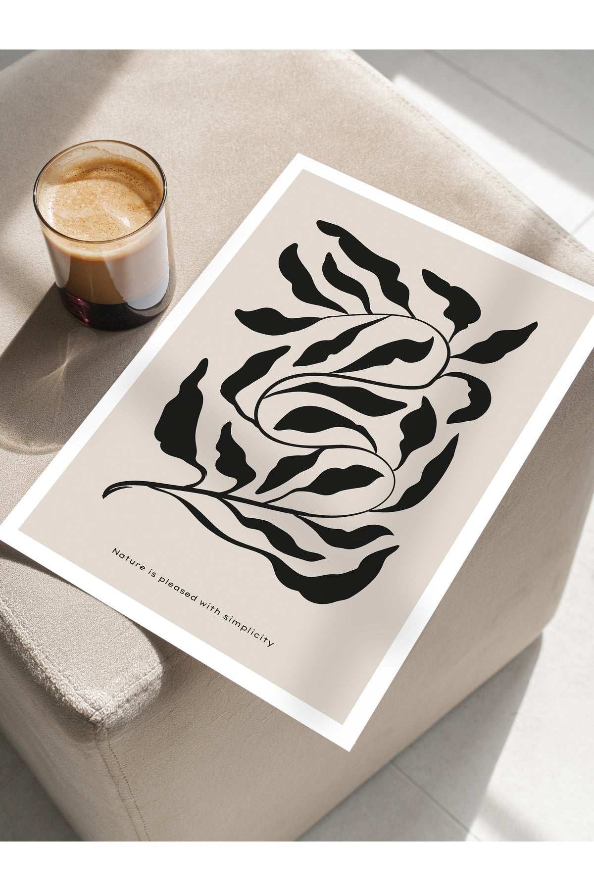 Minimal Temalı Duvar Posteri, Estetik Çerçevesiz Poster - Yatak Odası, Salon, Mutfak Duvar Dekoru