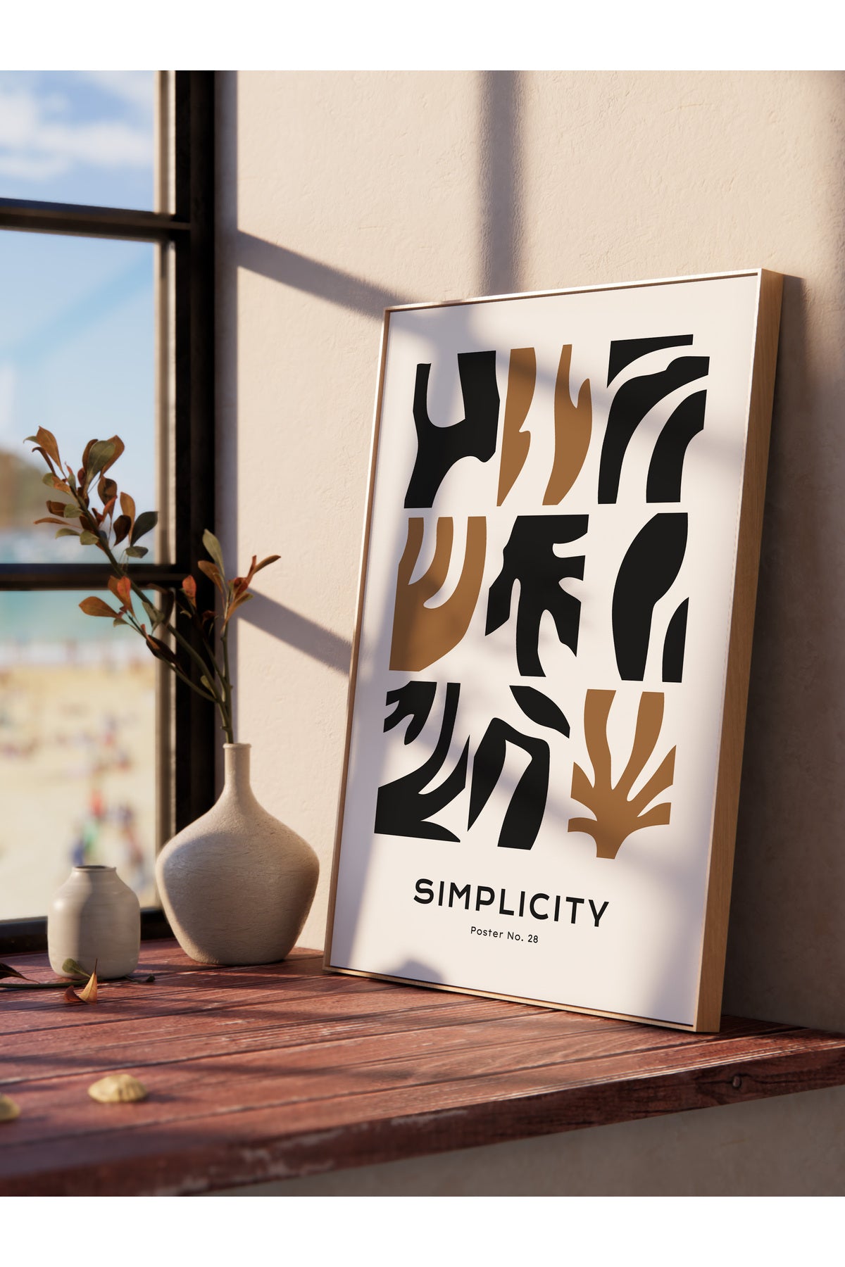 Minimal Temalı Duvar Posteri, Estetik Çerçevesiz Poster - Yatak Odası, Salon, Mutfak Duvar Dekoru