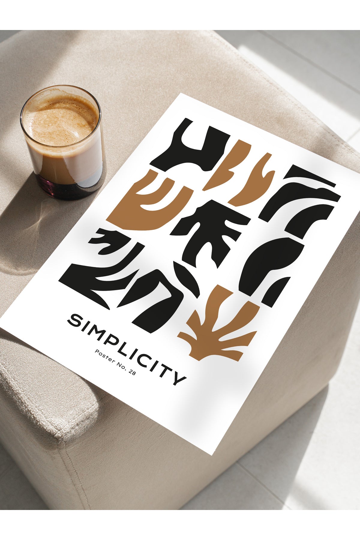 Minimal Temalı Duvar Posteri, Estetik Çerçevesiz Poster - Yatak Odası, Salon, Mutfak Duvar Dekoru