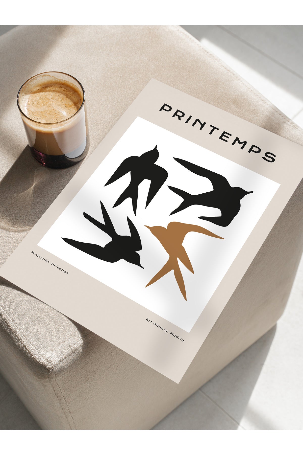 Minimal Temalı Duvar Posteri, Estetik Çerçevesiz Poster - Yatak Odası, Salon, Mutfak Duvar Dekoru