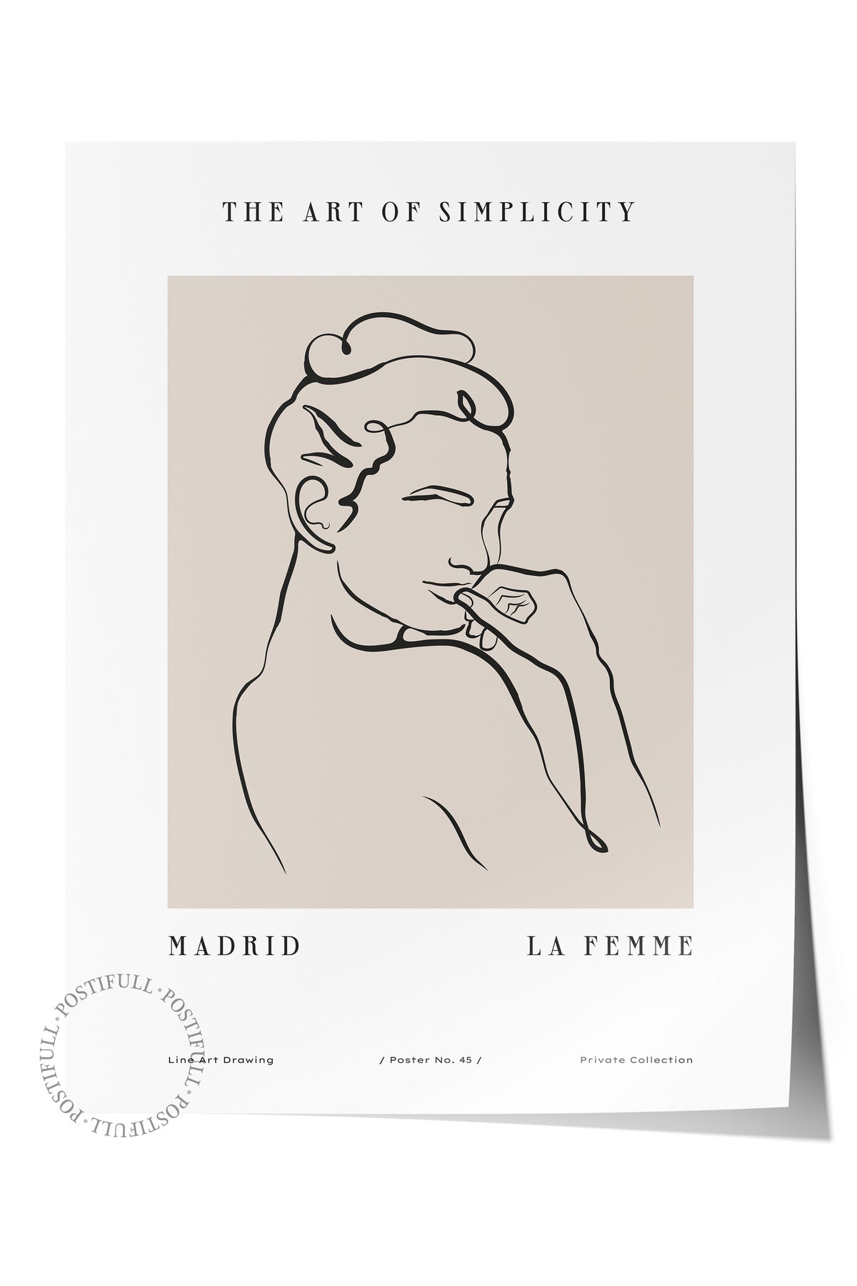 Minimal Temalı Duvar Posteri, Estetik Çerçevesiz Poster - Yatak Odası, Salon, Mutfak Duvar Dekoru