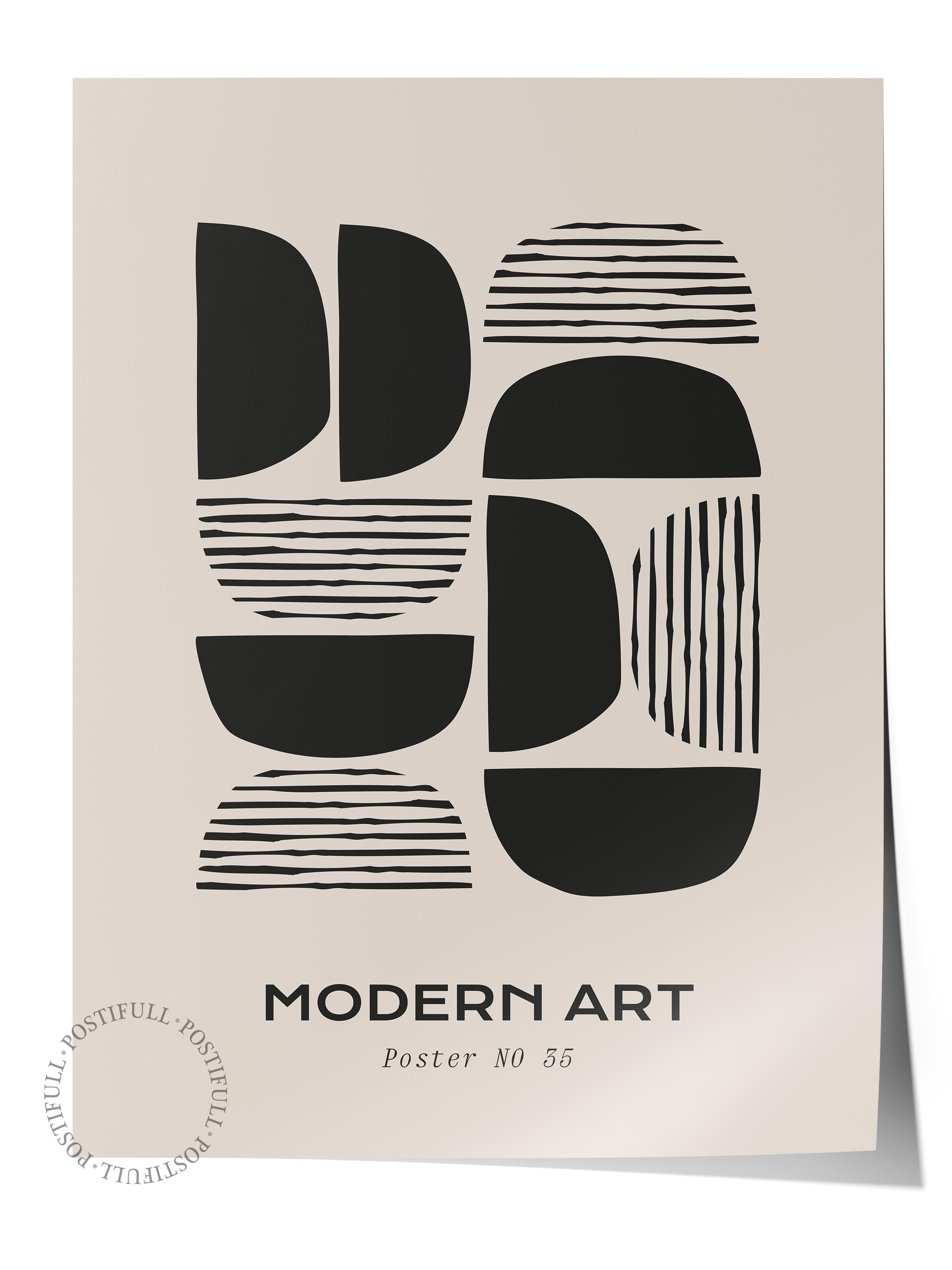 Minimal Temalı Duvar Posteri, Estetik Çerçevesiz Poster - Yatak Odası, Salon, Mutfak Duvar Dekoru
